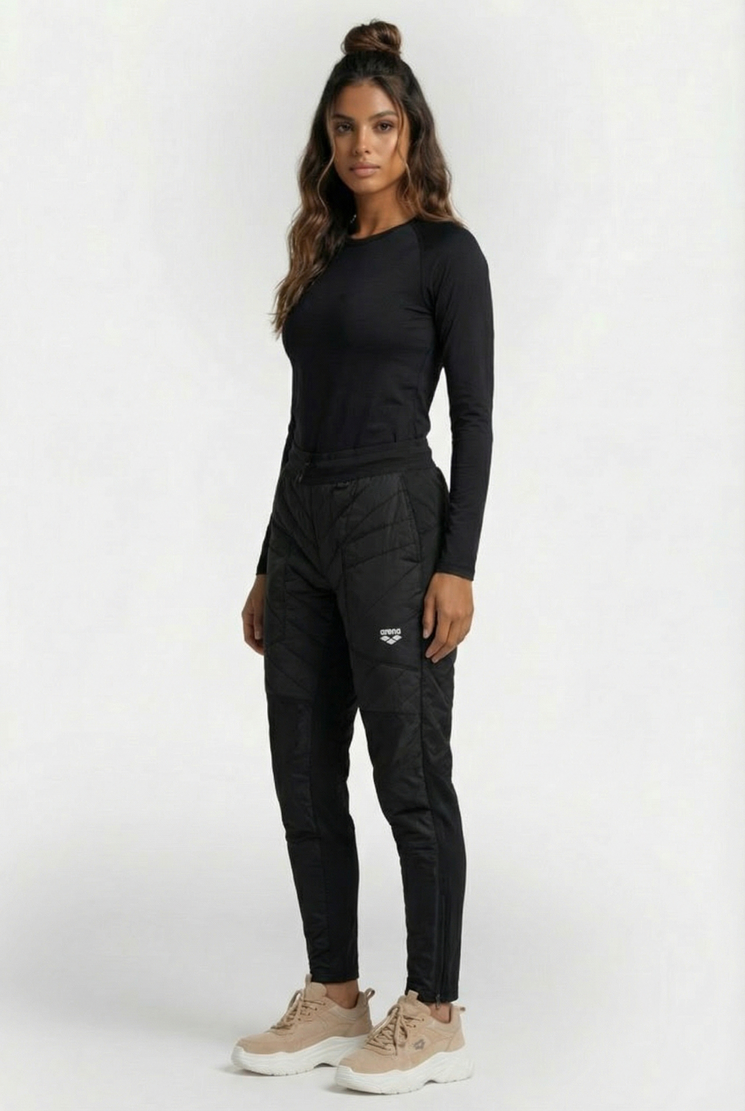 UNISEX HALF-QUILTED PANT BLACK 4