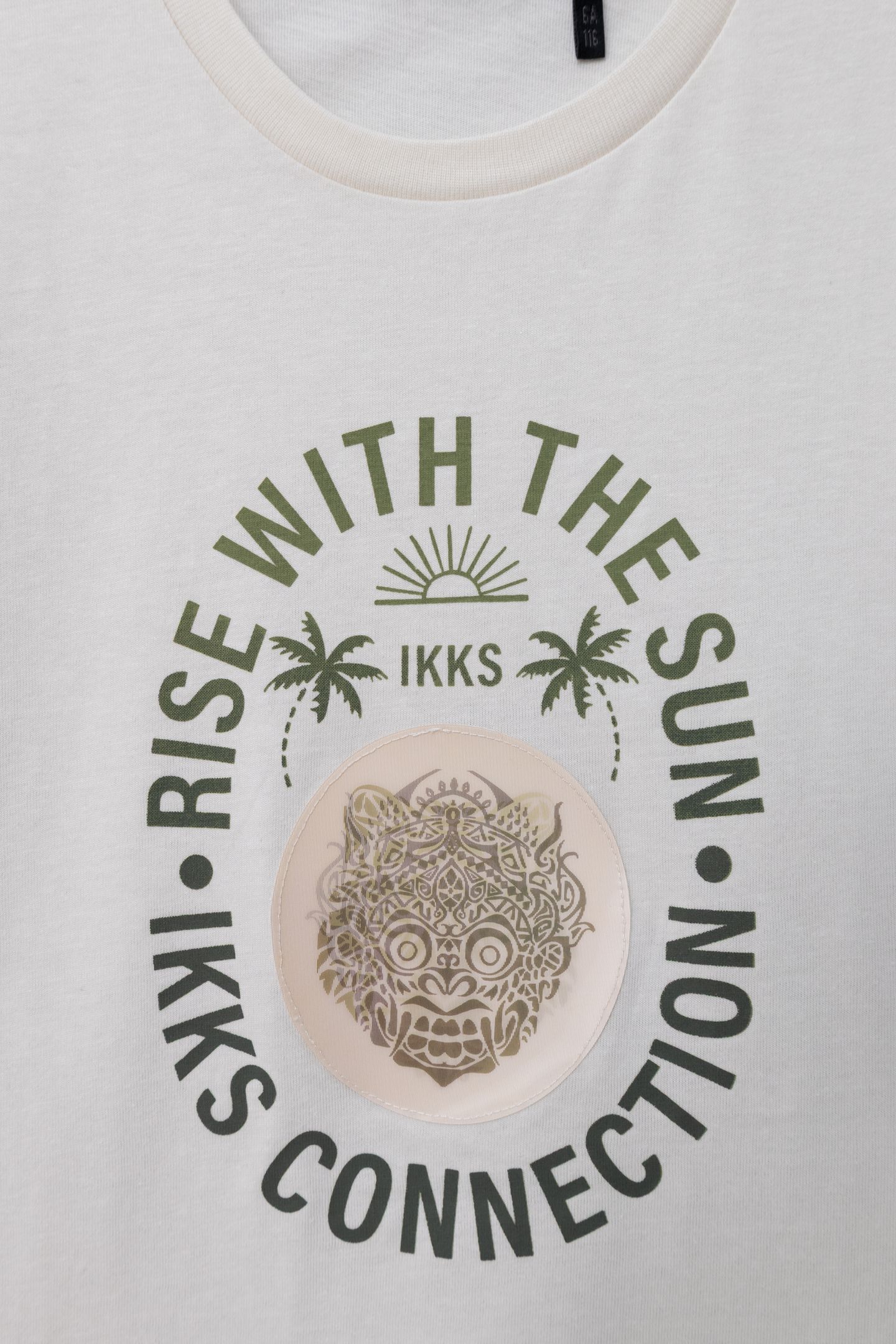 ECRU ORGANIC COTTON LENTICULAR T-SHIRT 3