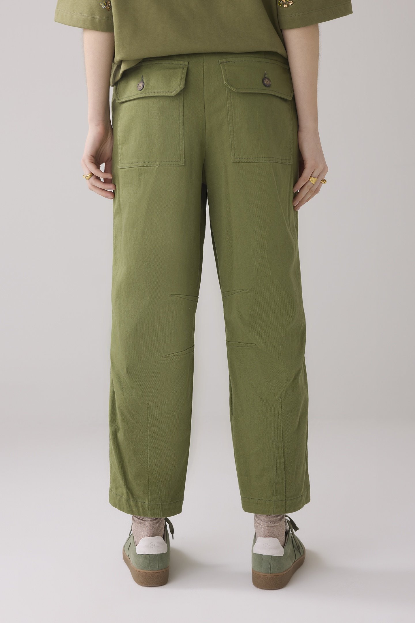 TROUSERS COTTON STRETCH COMBAT GREEN 2
