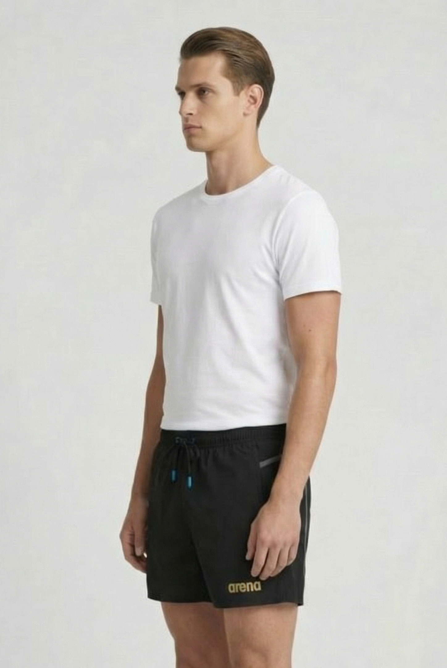 MEN'S ARENA PRO_FILE BEACH SHORT BLACK-ASPHALT-GOLD 3