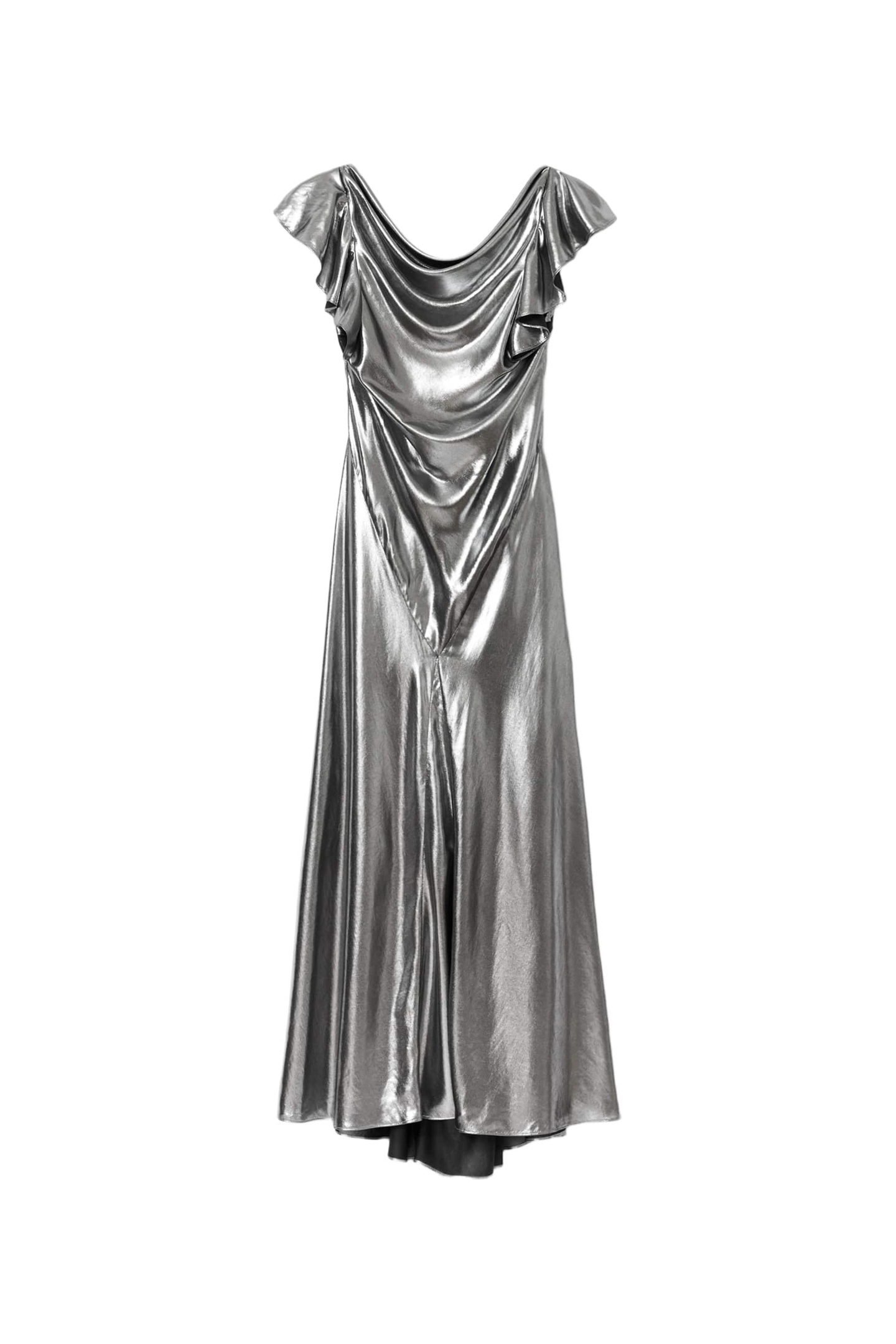 FLORA DRESS METALLIC SILVER 6