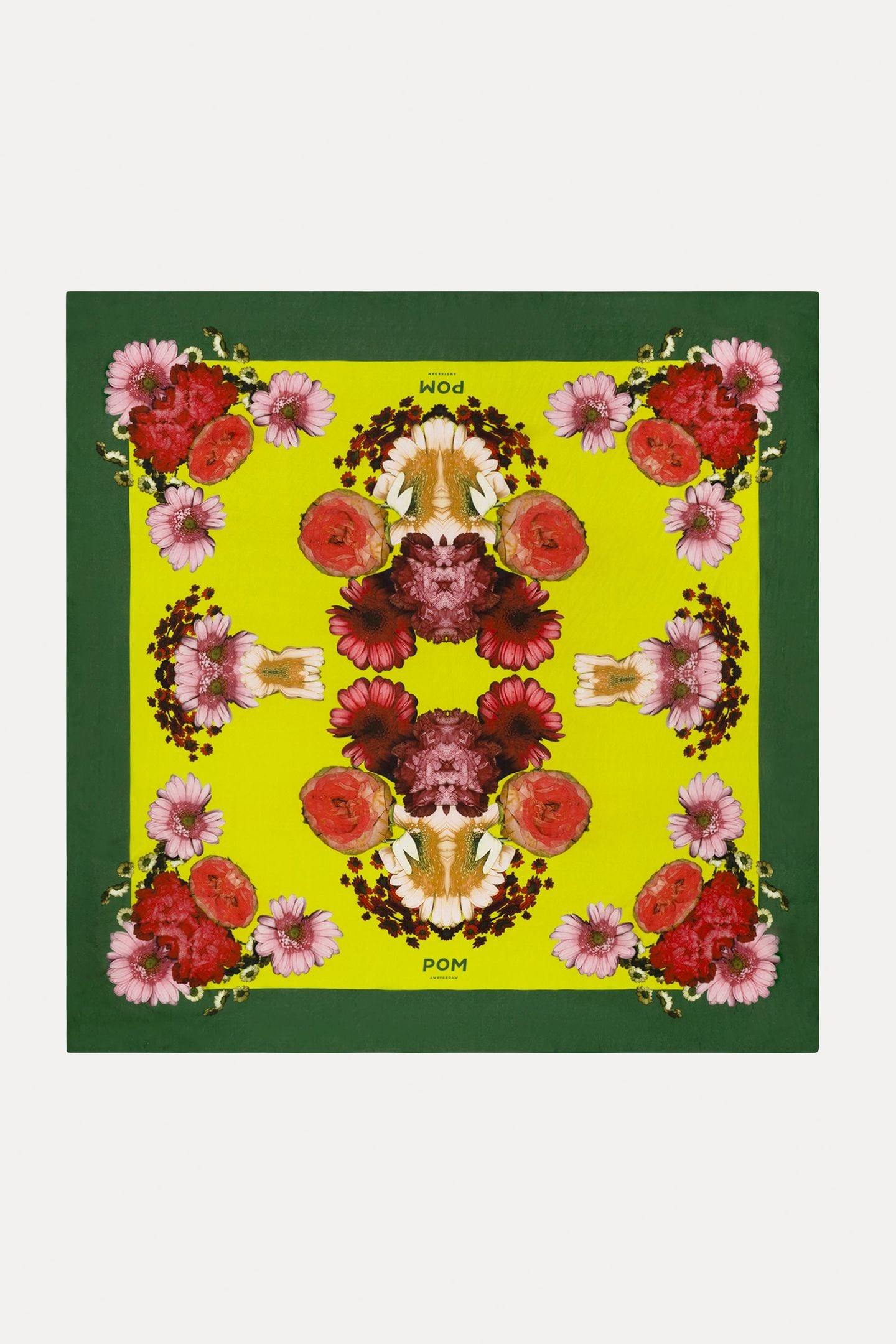 SHAWL - BOUQUET LIME GREEN 2