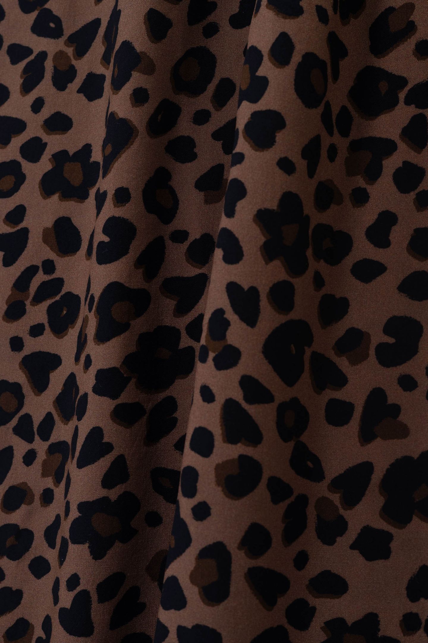 LONG LEOPARD PRINT DRESS WITH THIN STRAPS CAMEL 8