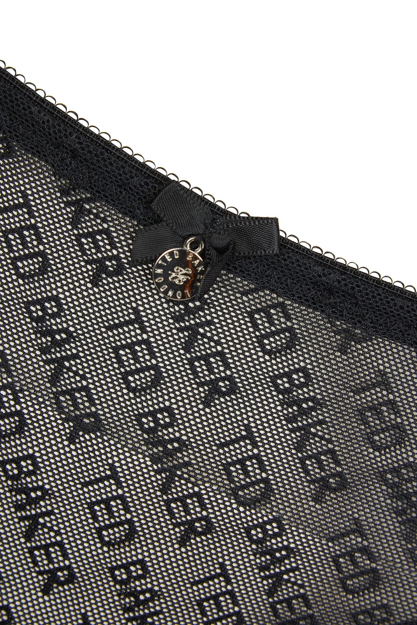 NELLY 3 PK LACE & MESH PRINT BRIEF JET BLACK/ICY PINK/ WHISP 9