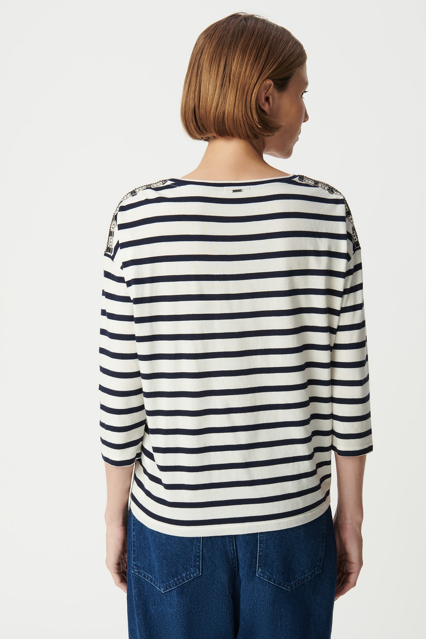 OVERSIZED SAILOR TEE WITH SHOULDER JEWELS 3
