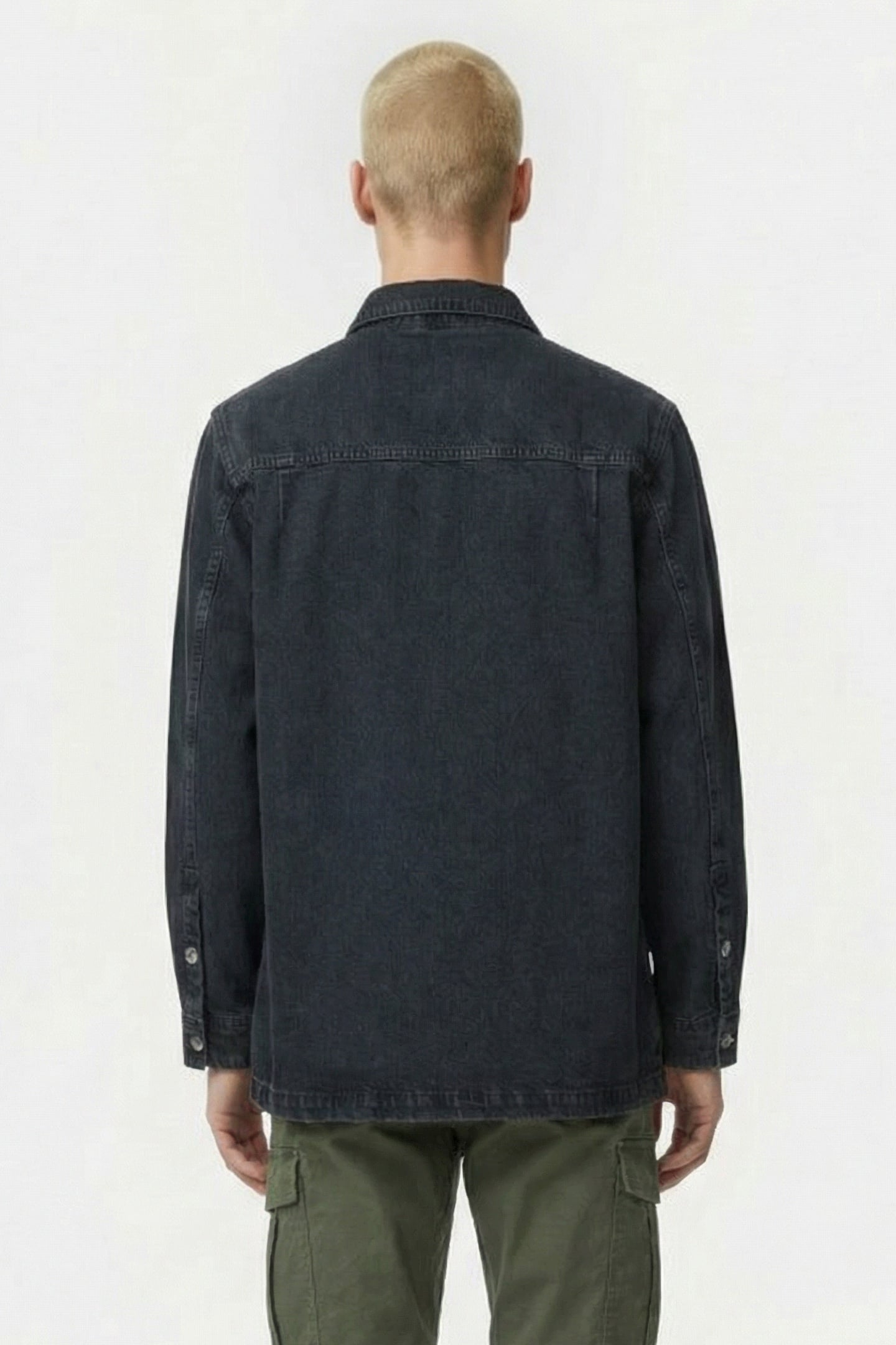 KOSSESPE OVERSHIRT BLUE BLACK USED 2