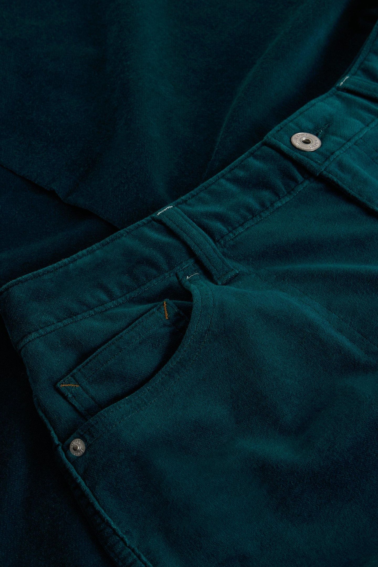 TIA VELVET WIDE LEG CROP DARK TEAL 5