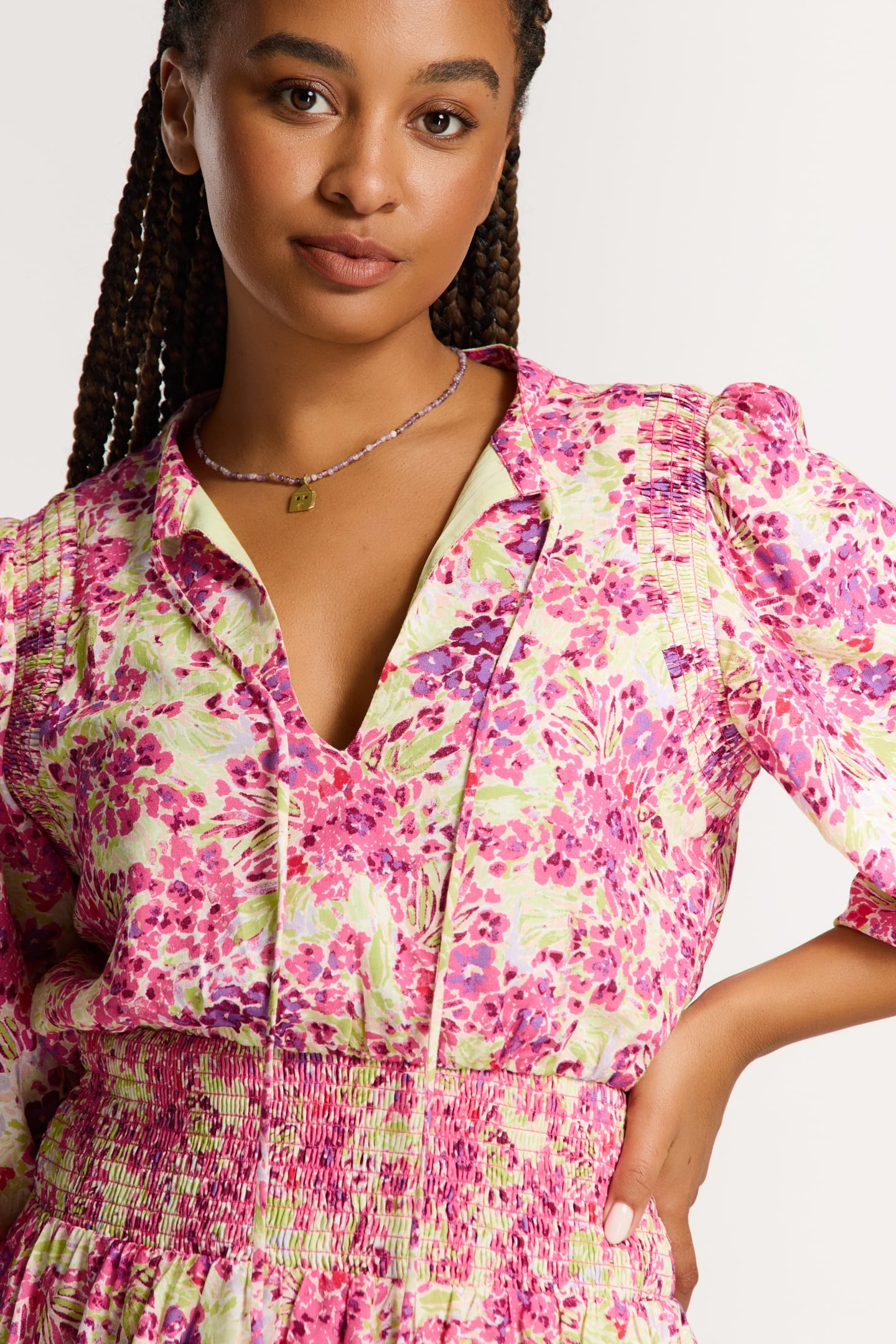 JONI DRESS FLOWER FIELDS PINK FLOWER FIELDS 9