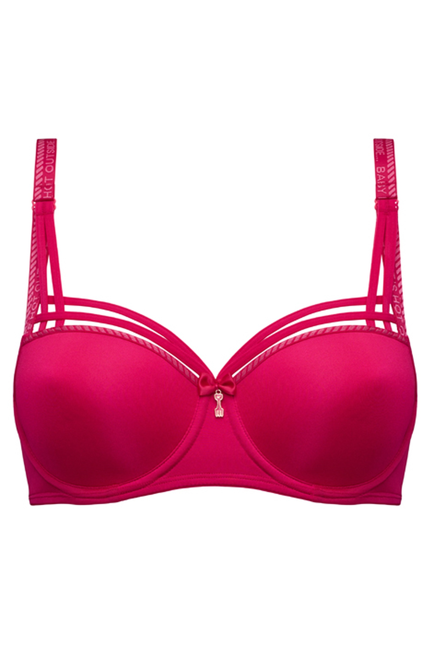 DAME DE PARIS AZALEA RED BALCONY BRA 4
