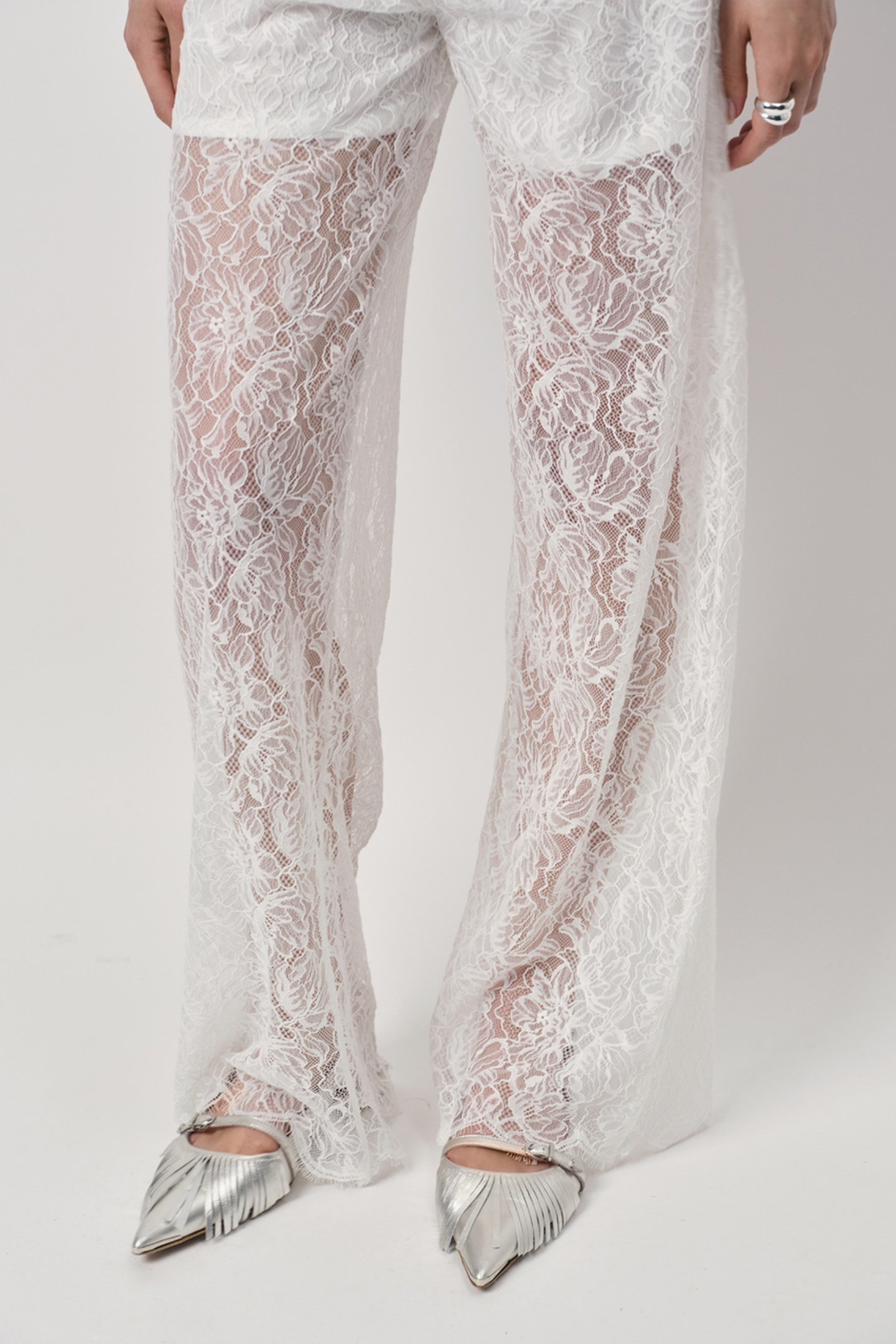 SHILOH STRAIGHT LEG LACE PANTS MILK WHITE 4
