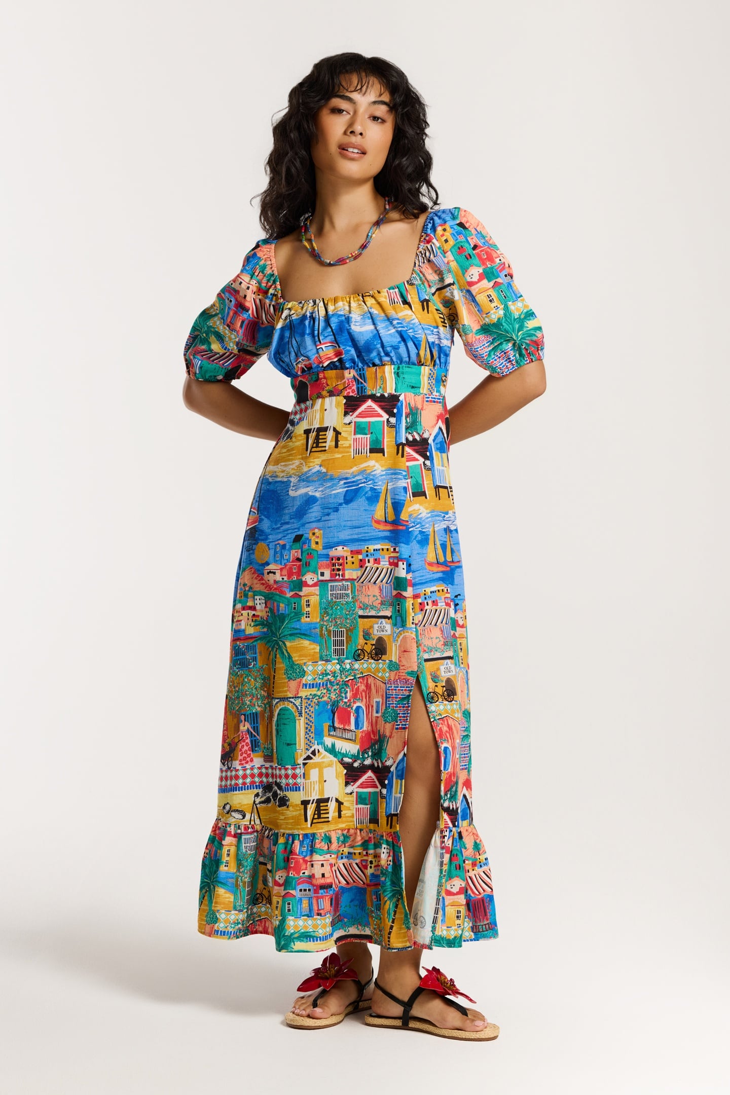 JESS DRESS SHIWI ISLAND MULTI BRIGHT SHIWI ISLAND 2