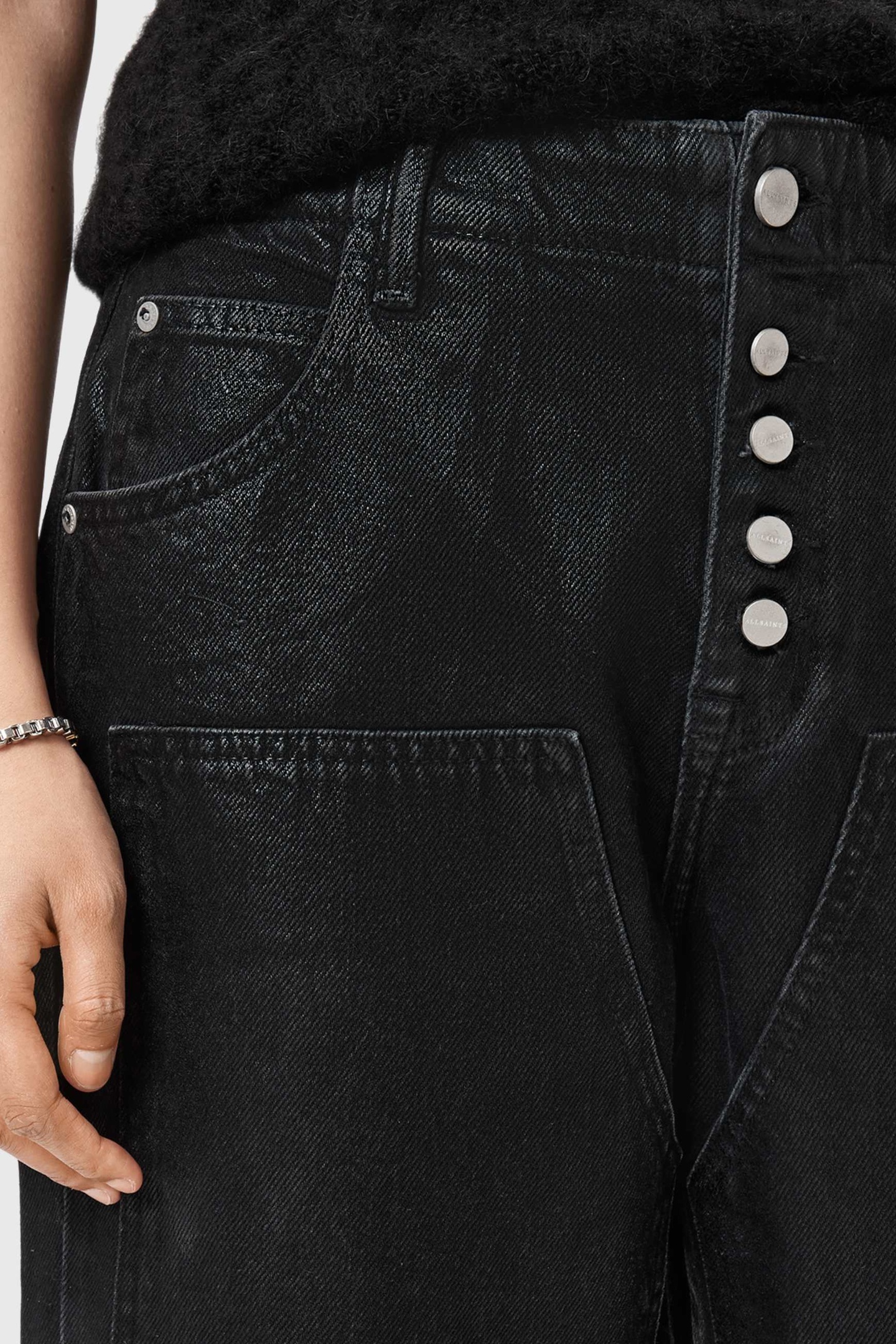 TAY CARPENTER JEAN COATED BLACK 9