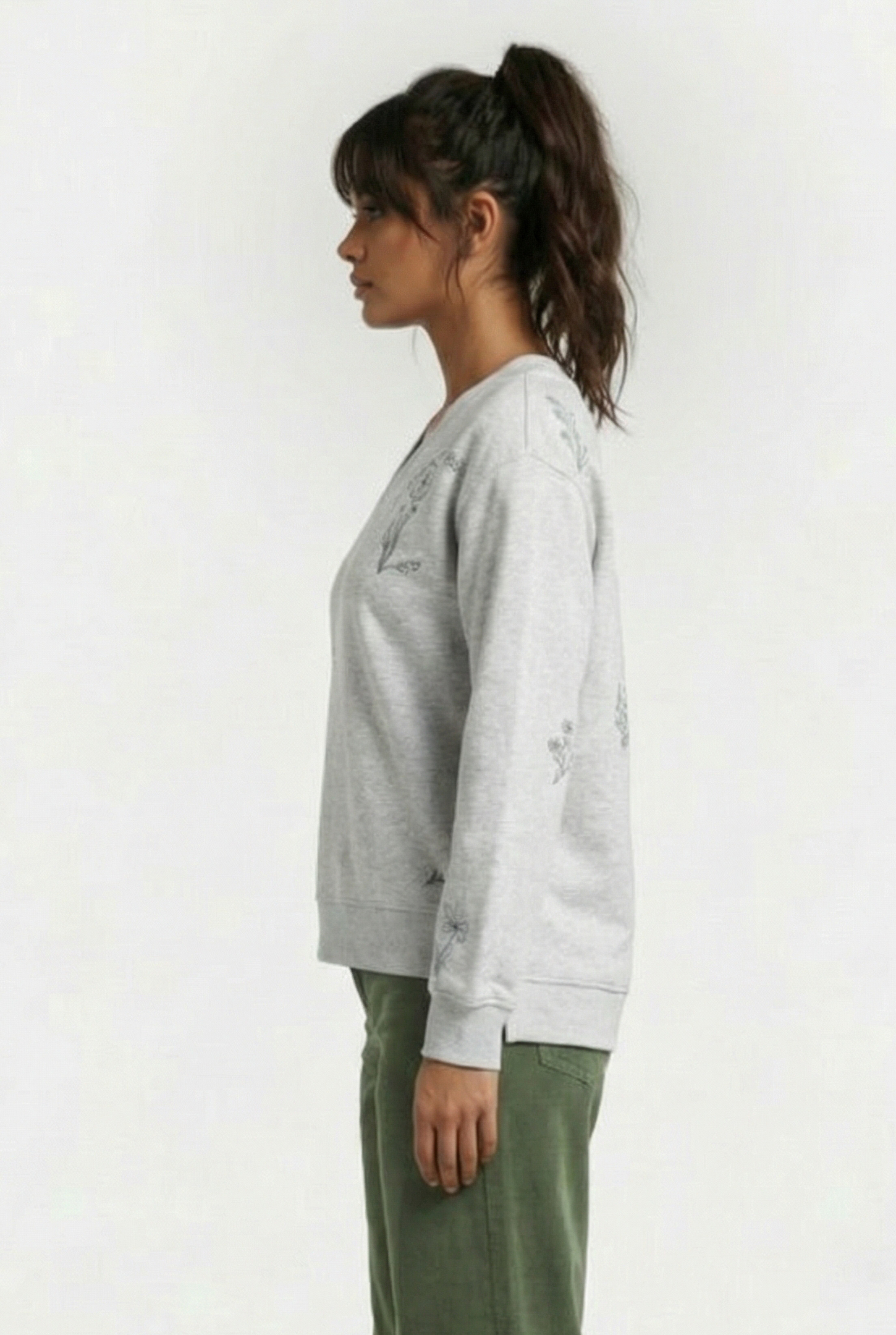 SWEATSHIRT LIGHT GREY HEATHER 3