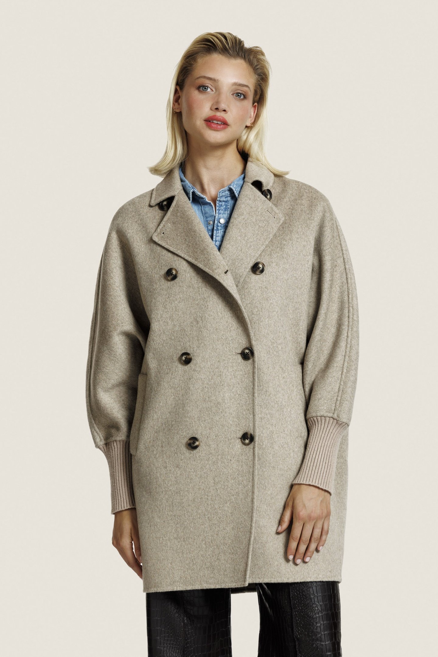 VALERY WOOL JACKET D. BEIGE MELANGE 1