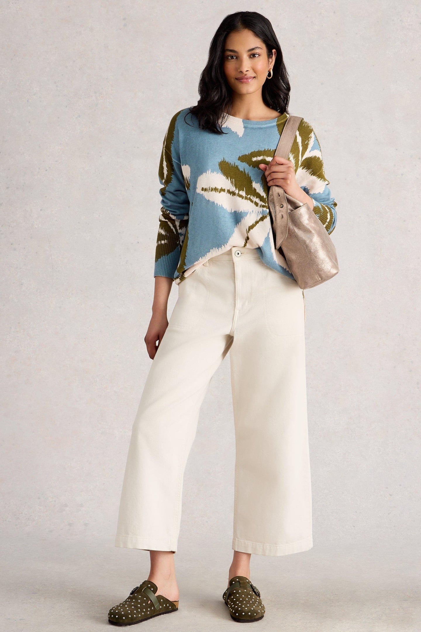 OLIVE PRINT JUMPER BLUE MULTI 1