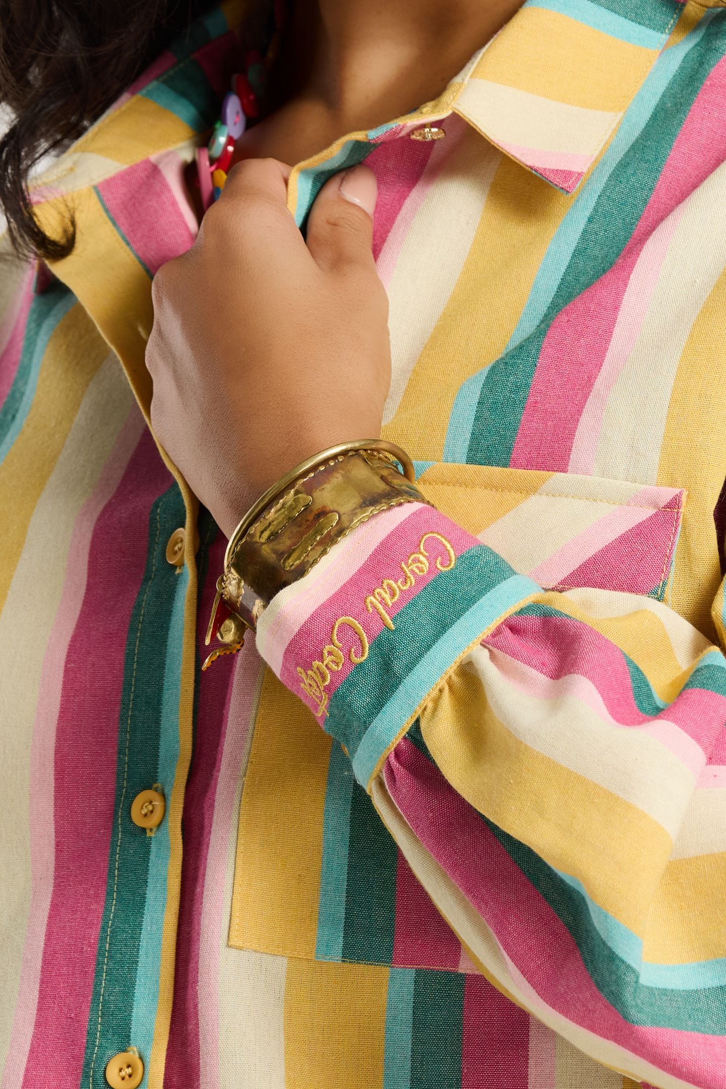 ESMEE STRIPE BLOUSE MULTICOLOUR STRIPE 10