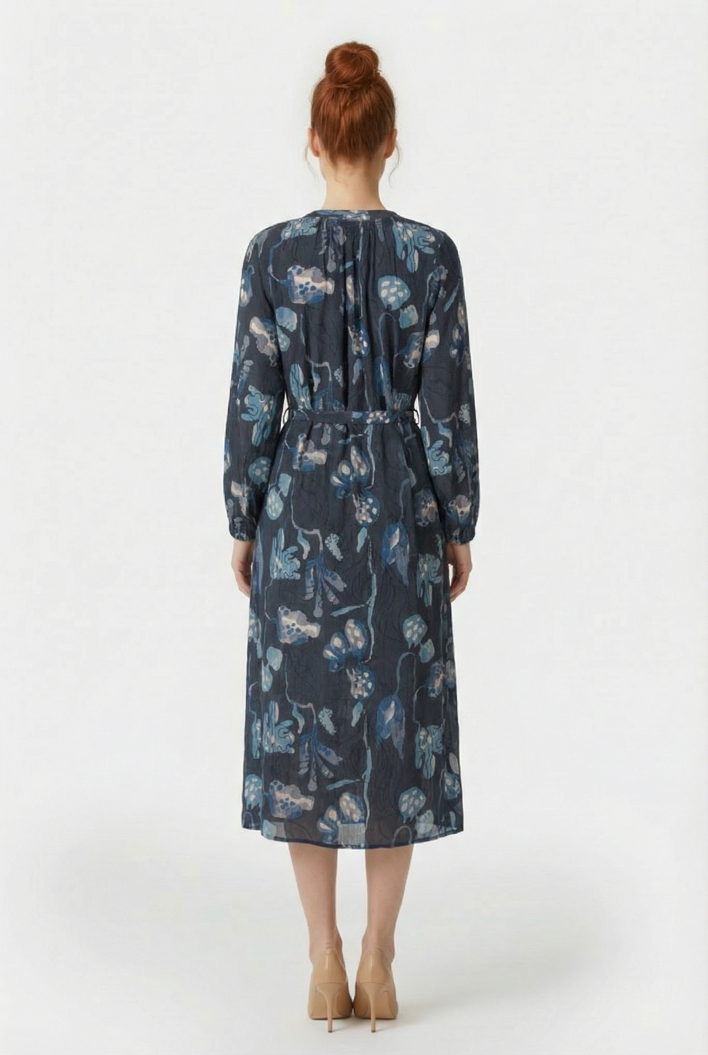 DRESS DIVINE DARKBLUE AMBIANCE PRINT 2