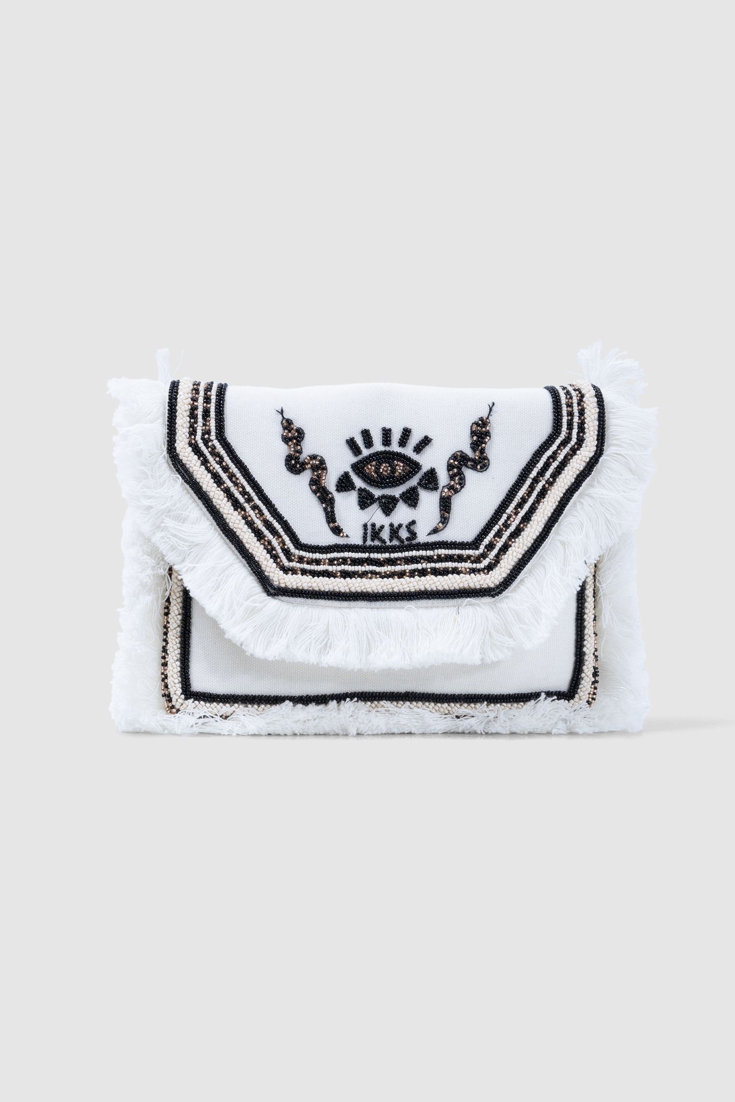 BEIGE HANDBAG WITH PEARL EMBROIDERY 1