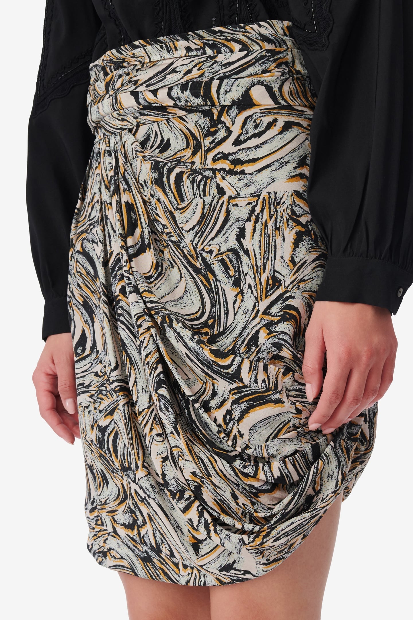 FAZZIA SKIRT BEIGE MULTICO 5