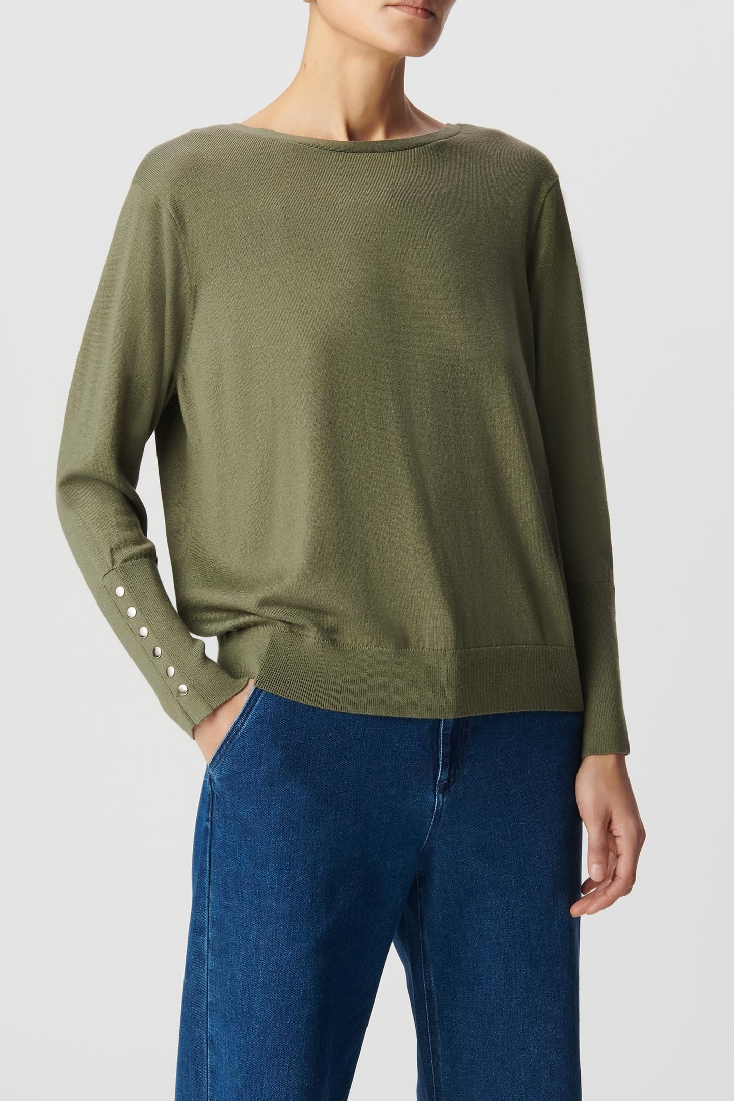 KHAKI REVERSIBLE FRONT/BACK CARDIGAN 3