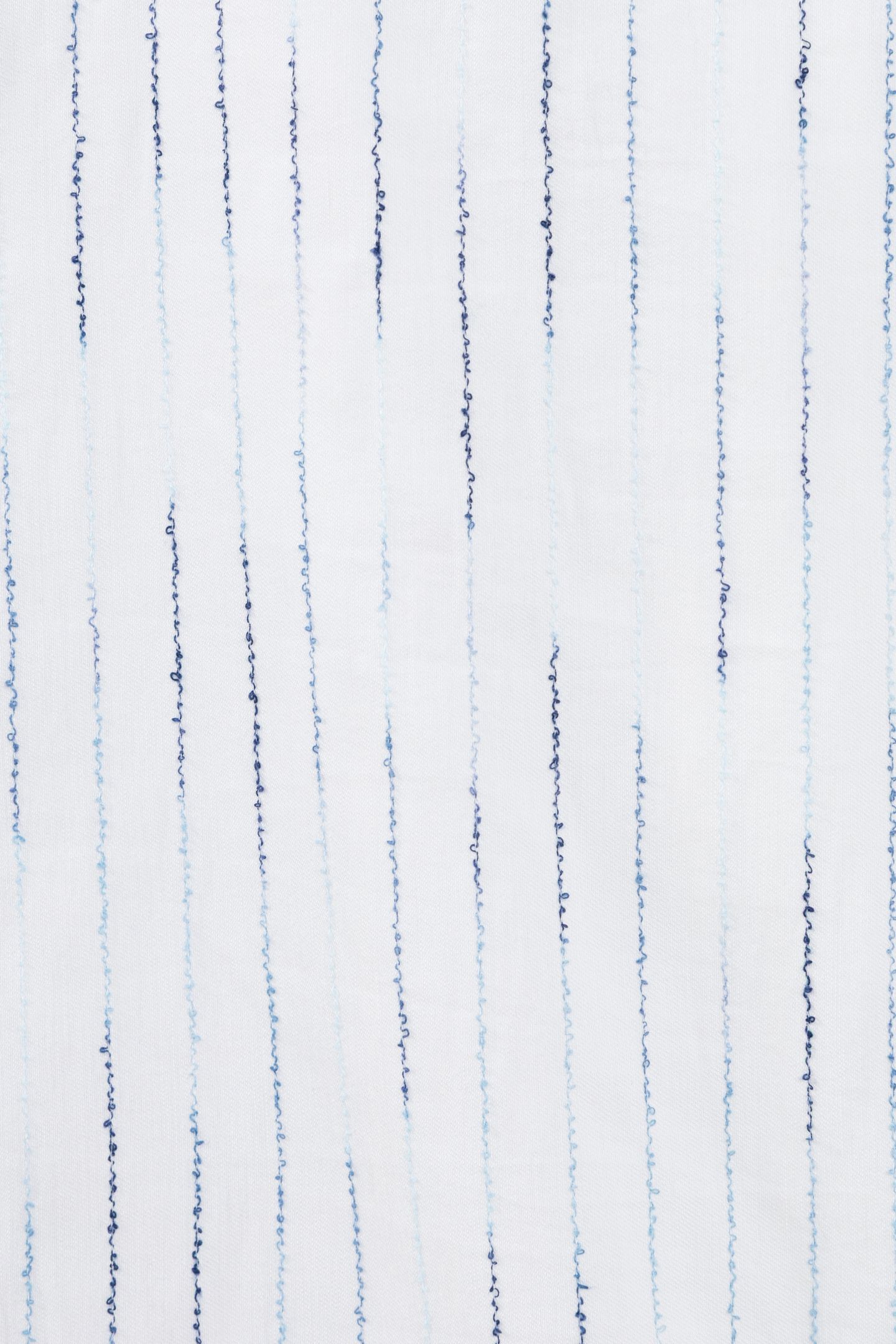 WHITE REGULAR SHIRT WITH EMBROIDERED STORM STRIPES 7