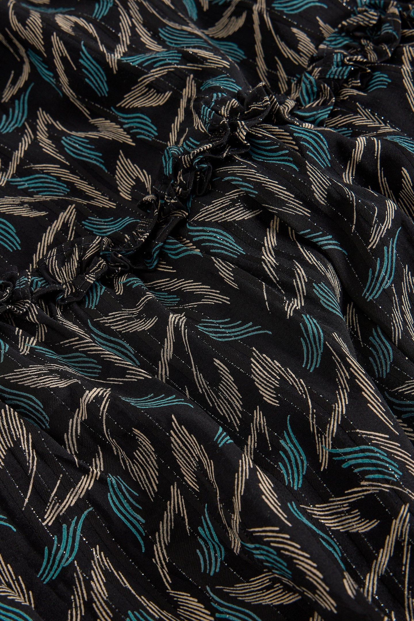 REMI METALLIC MIDI SKIRT BLACK MULTI 4