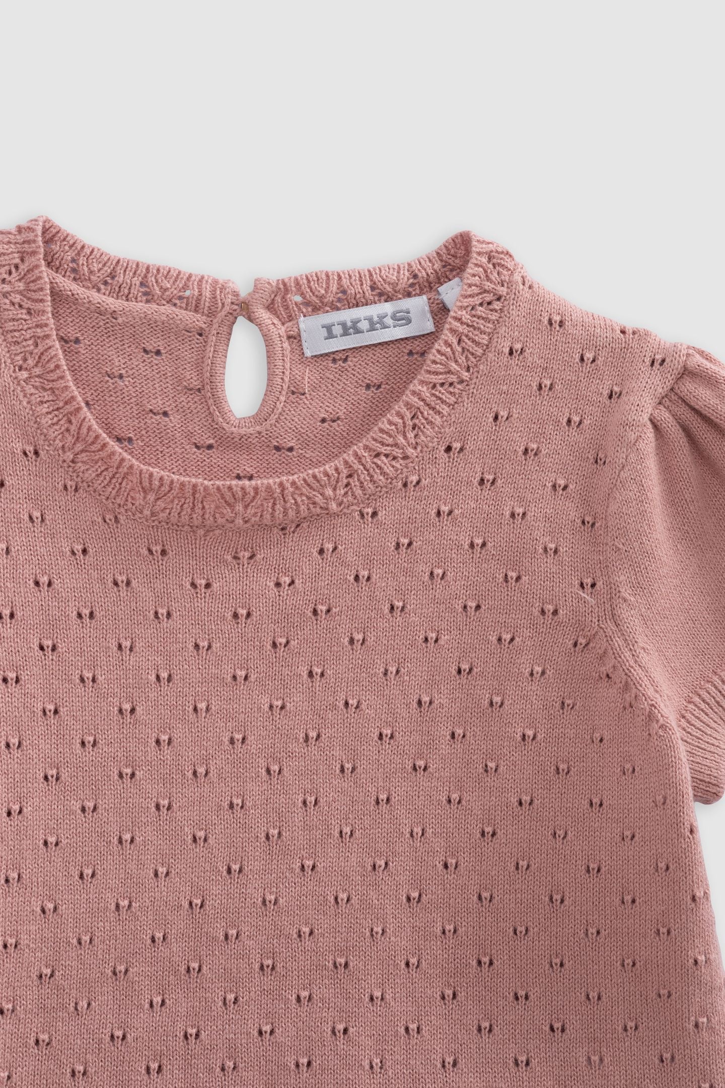 SHORTS AND PINK OPENWORK T-SHIRT SET 5