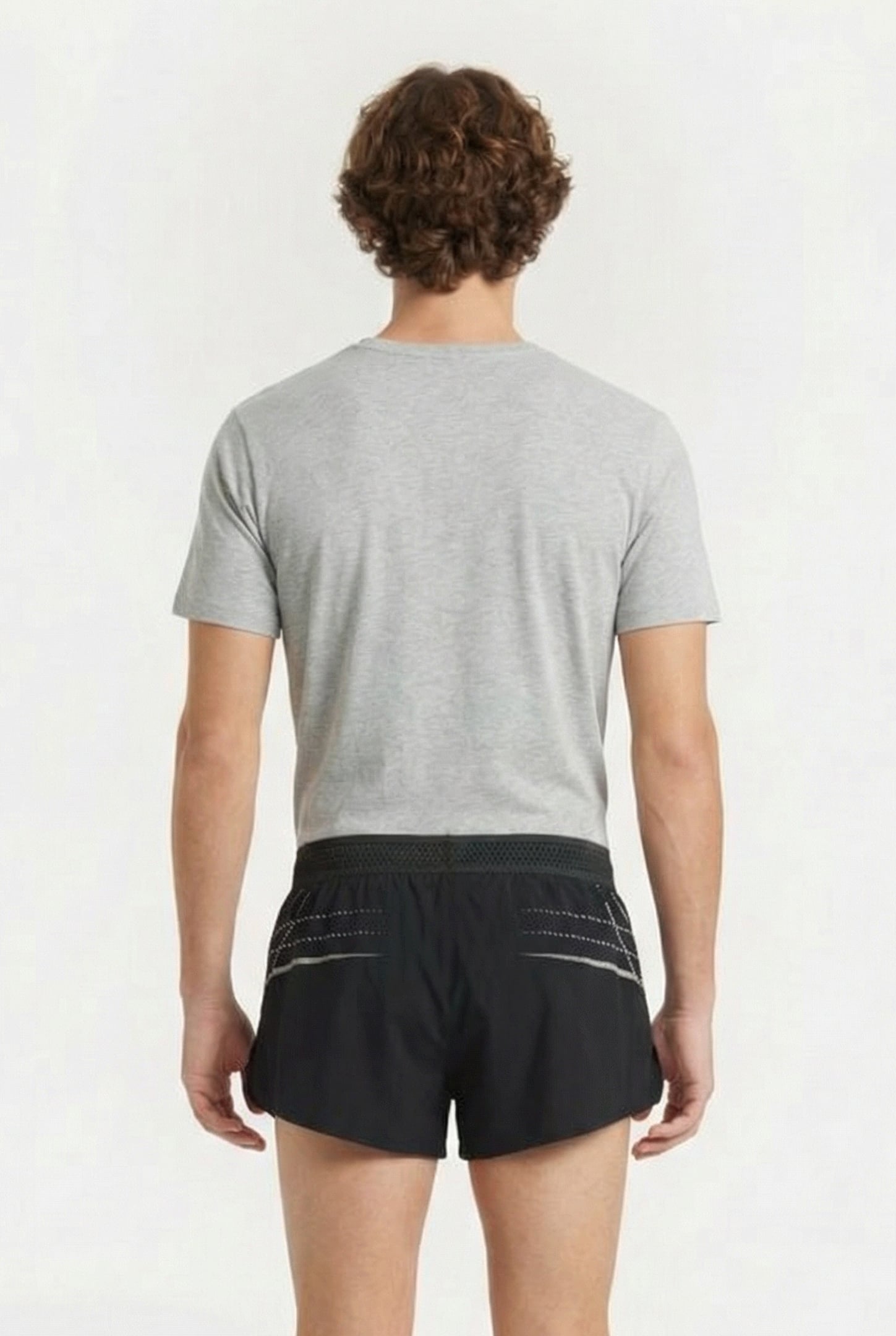 M A-ONE SIDE SPLIT SHORT BLACK UR 2