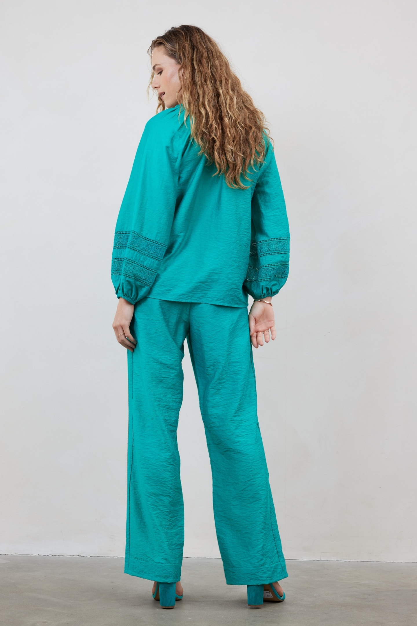 BLOUSE SOLEIL IN SEA GREEN 5