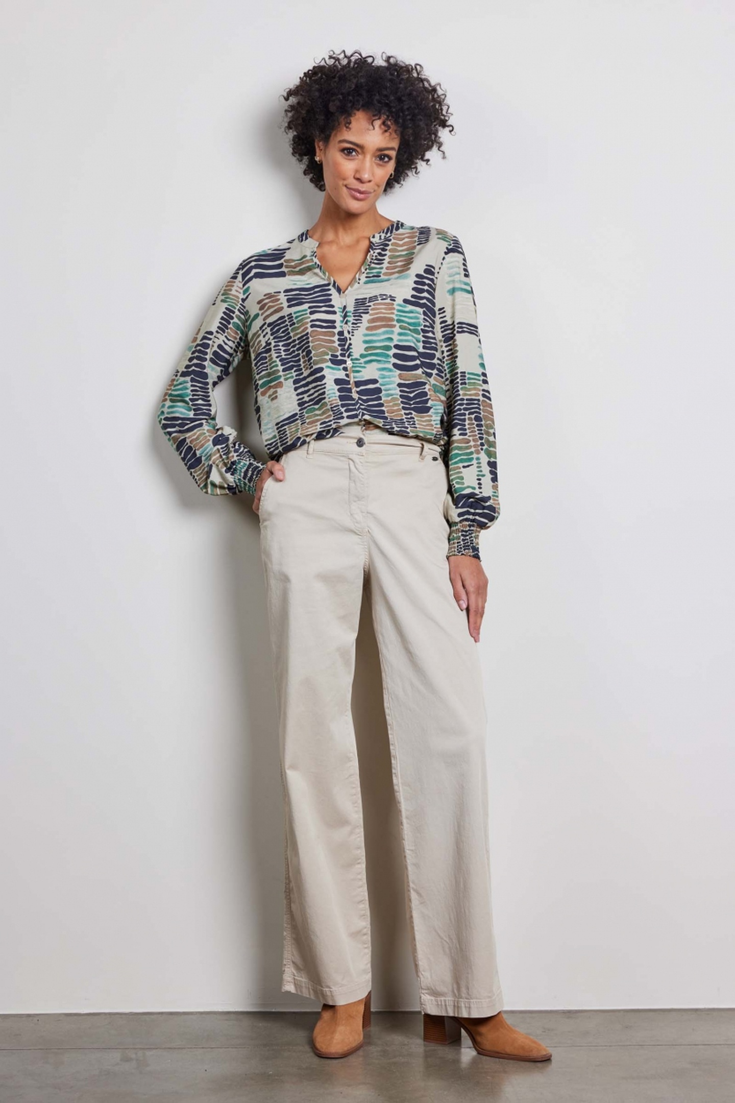 WIDE LEG PANTS ROYCE IN FEATHER GREY 1