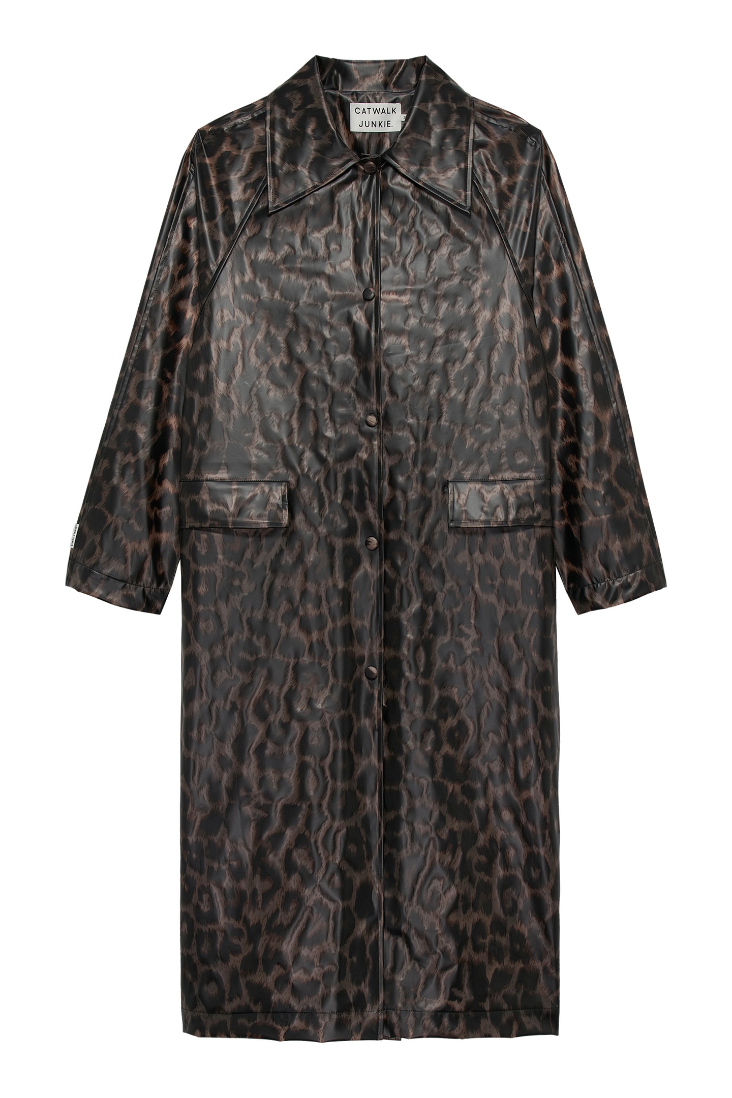 LEOPARD LONG RAINCOAT GREY MORN 6