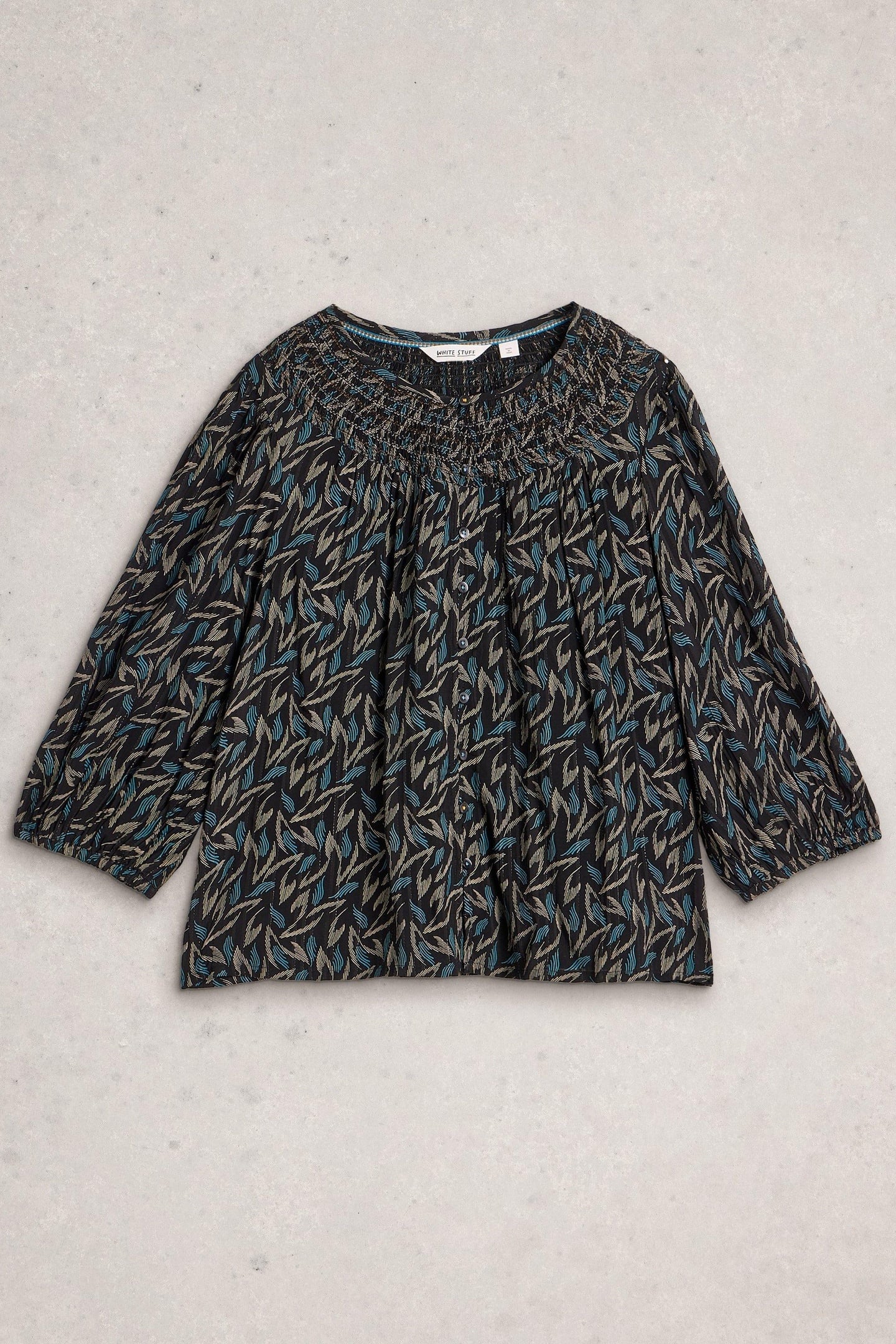 REMI METALLIC TOP BLACK MULTI 4