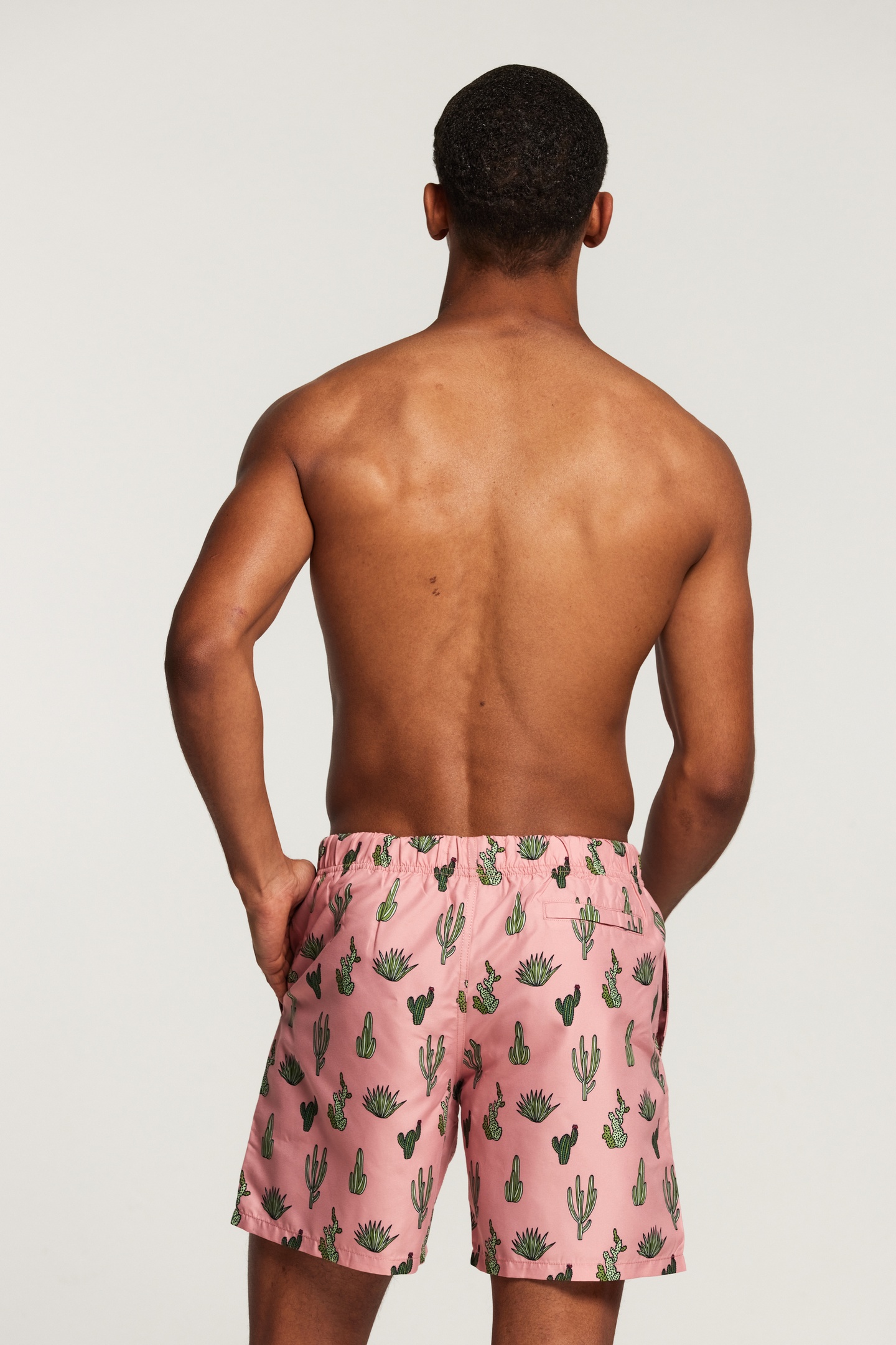 SWIMSHORT CACTI ANTIQUE FLAMINGO PINK 3