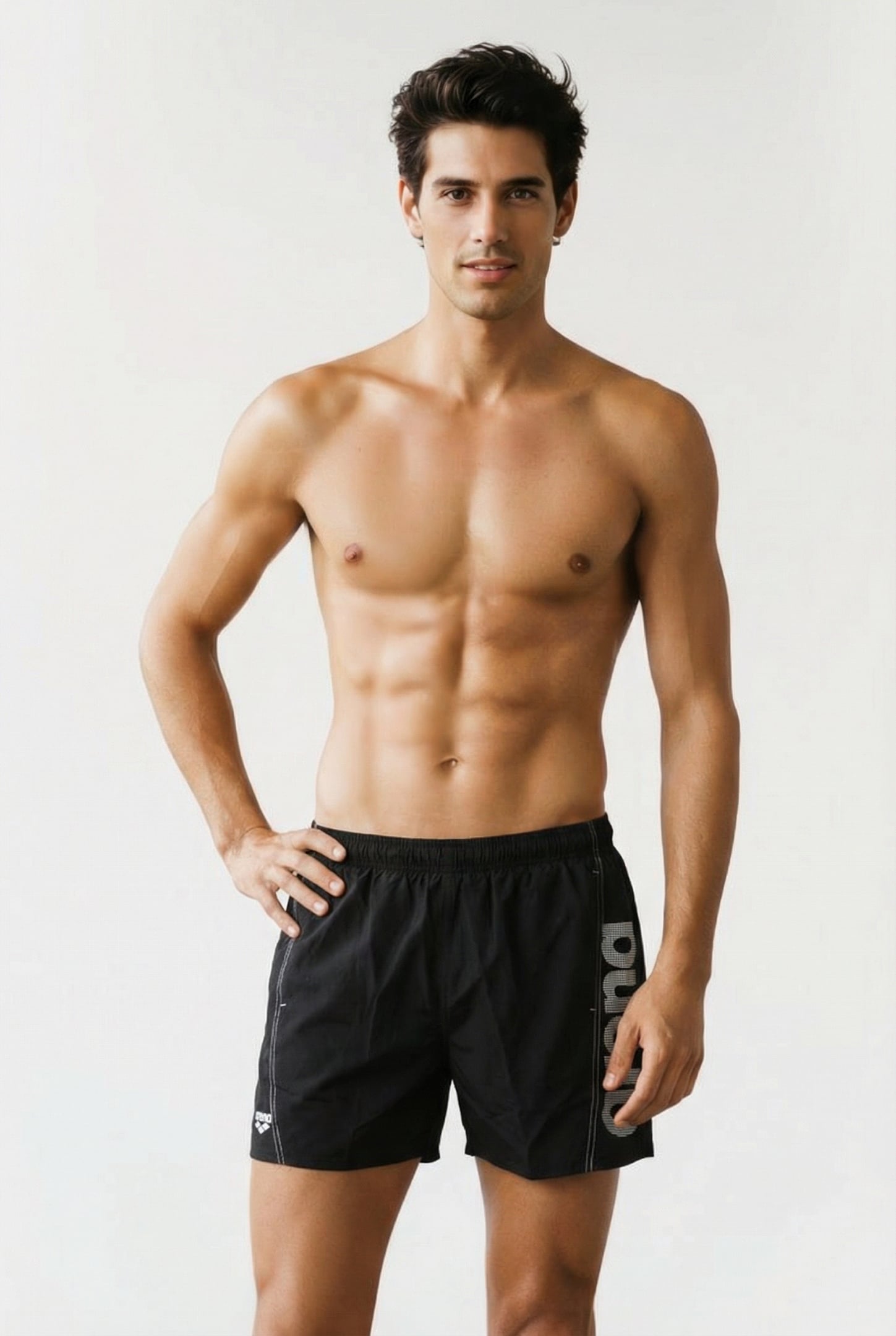 FUNDAMENTALS ARENA LOGO BOXER R BLACK-WHITE 1