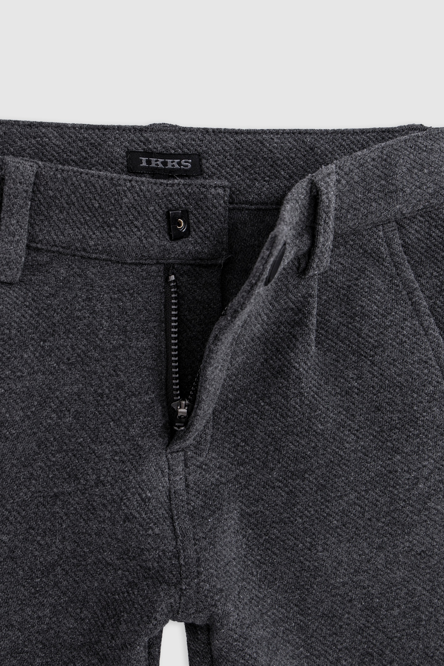 BOY'S CHINO GREY KNIT OTTOMAN PANTS 5