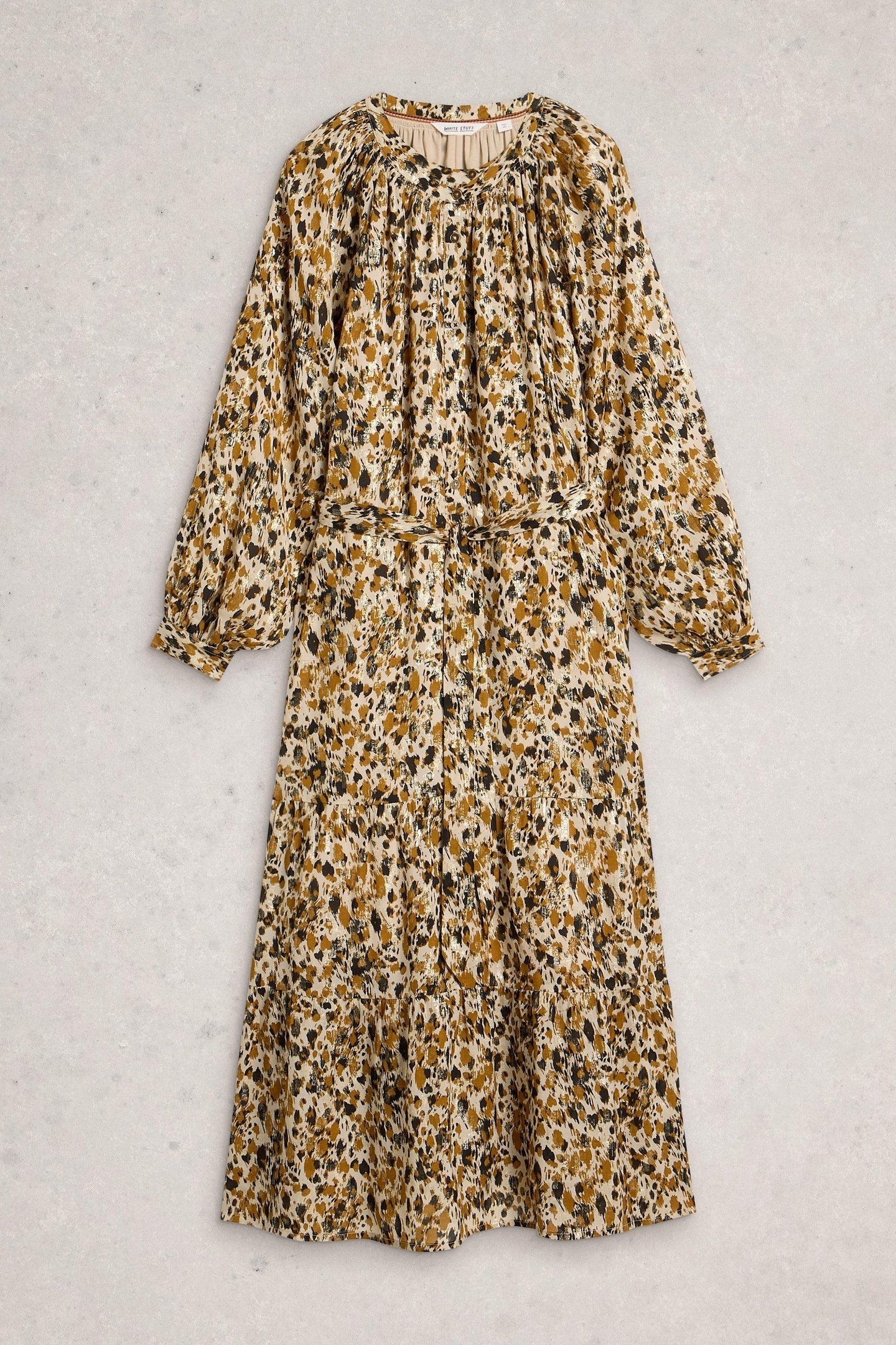 DELILAH METALLIC DRESS CHARTREUSE MULTI 4