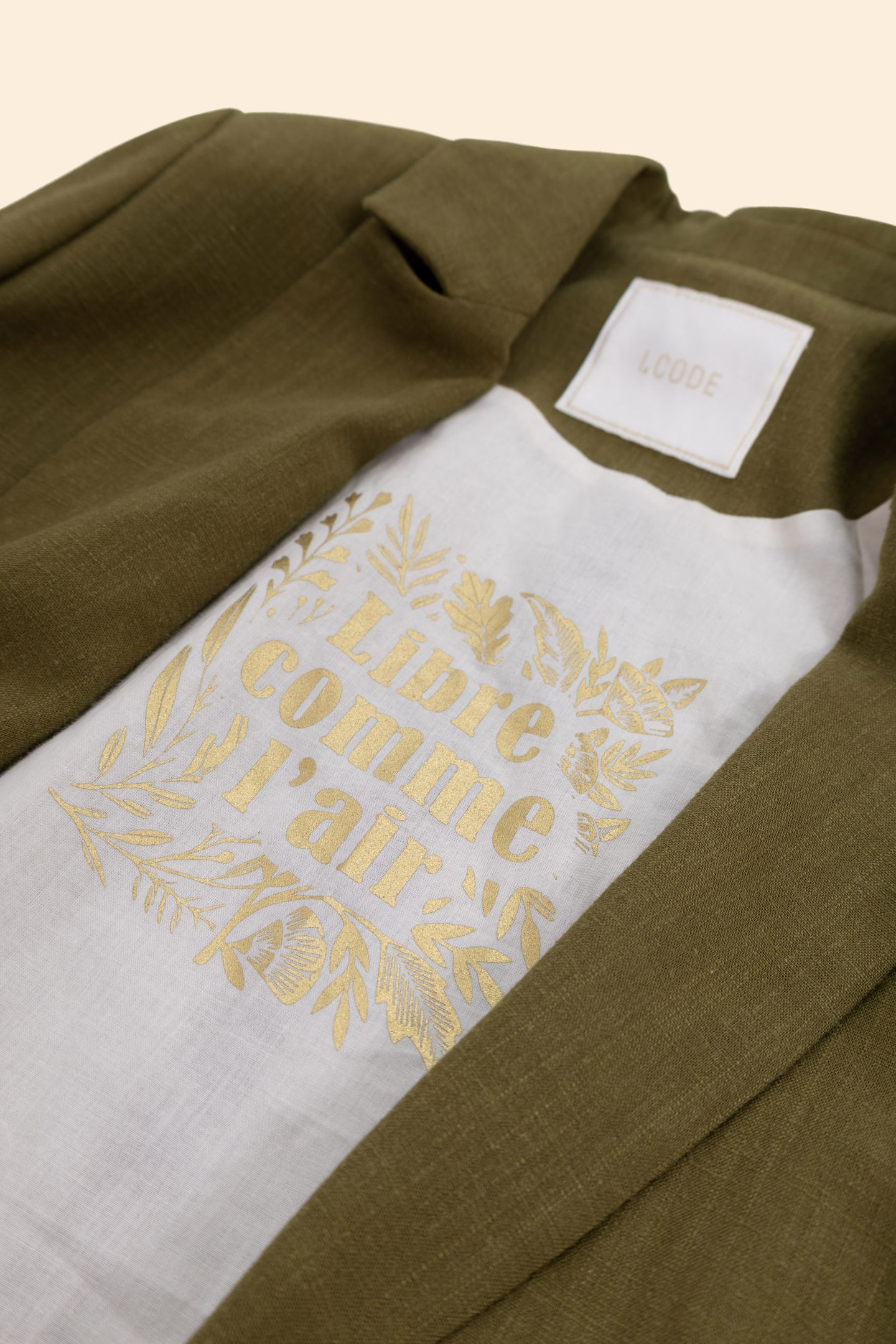 KHAKI LINEN BLEND SUIT JACKET KHAKI 9