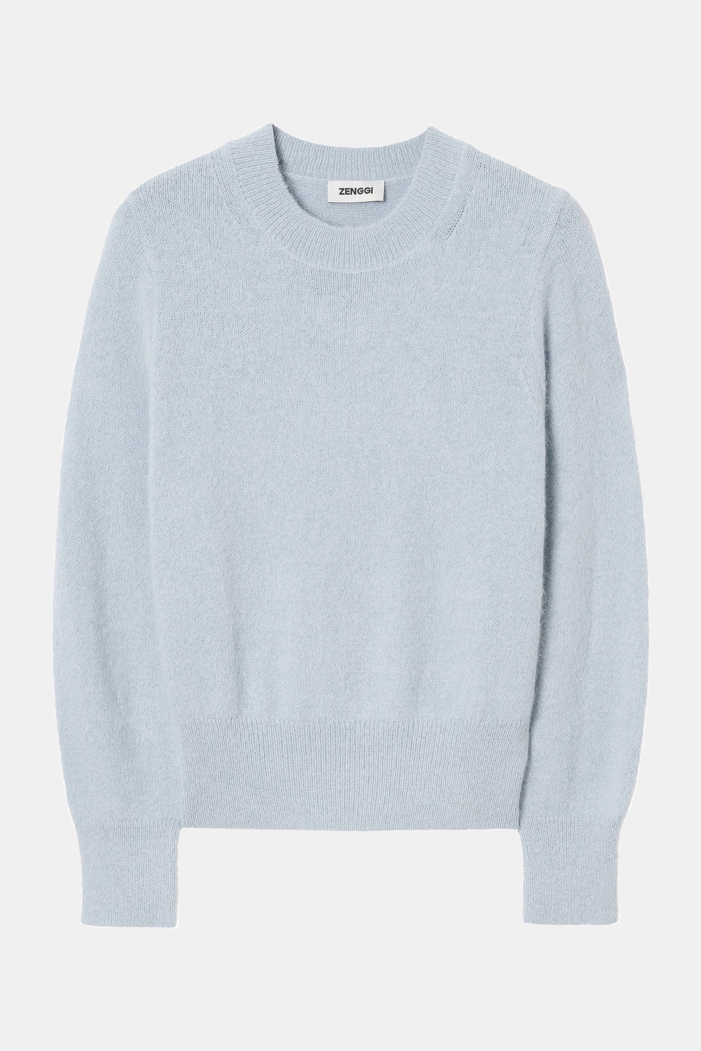 ALPACA ROUND NECK PULLOVER BLUE HAZE 4