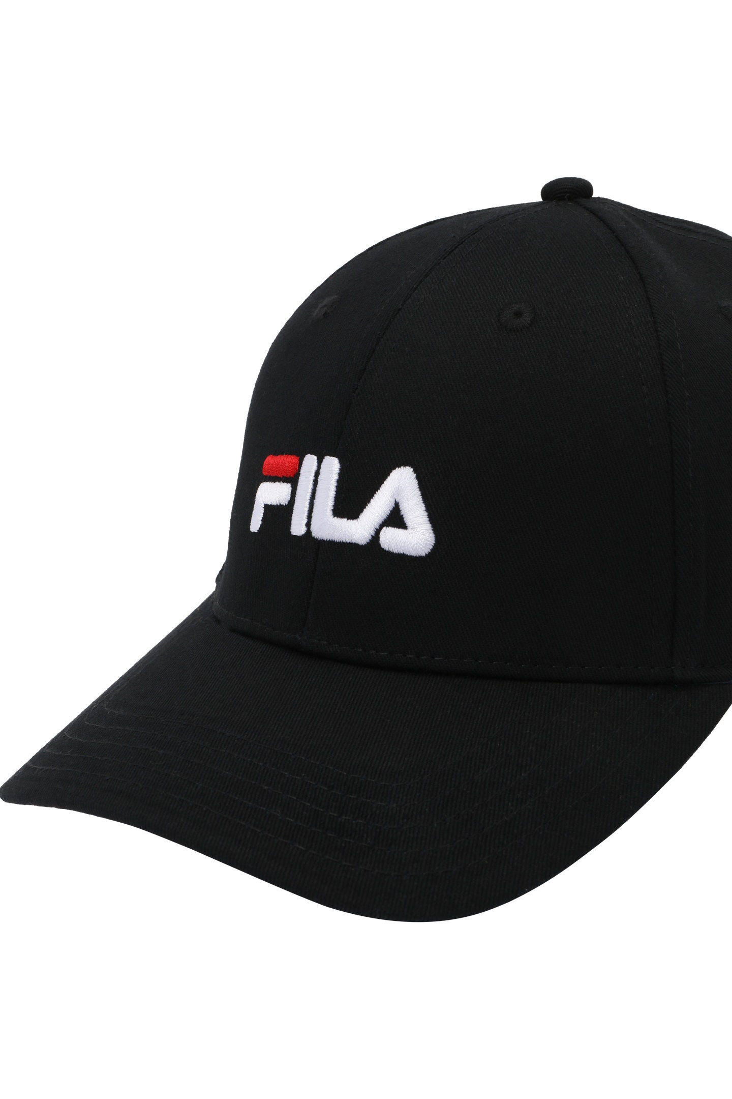 UNISEX BRASOV 6 PANEL CAP WITH LINEAR LOGO BLACK 3