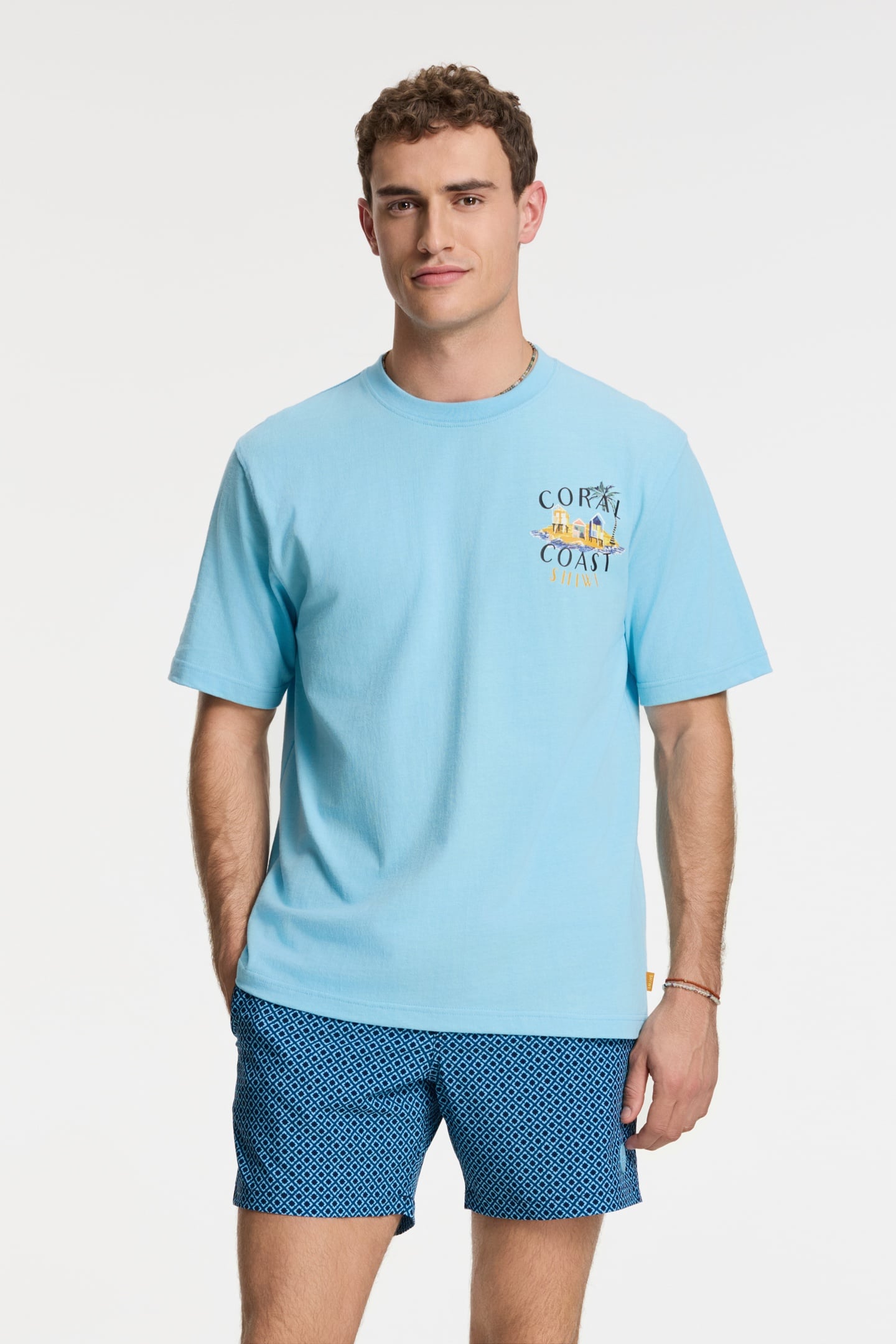 FINN RELAXED T-SHIRT SKETCHED ISLAND BLUE SKY 3