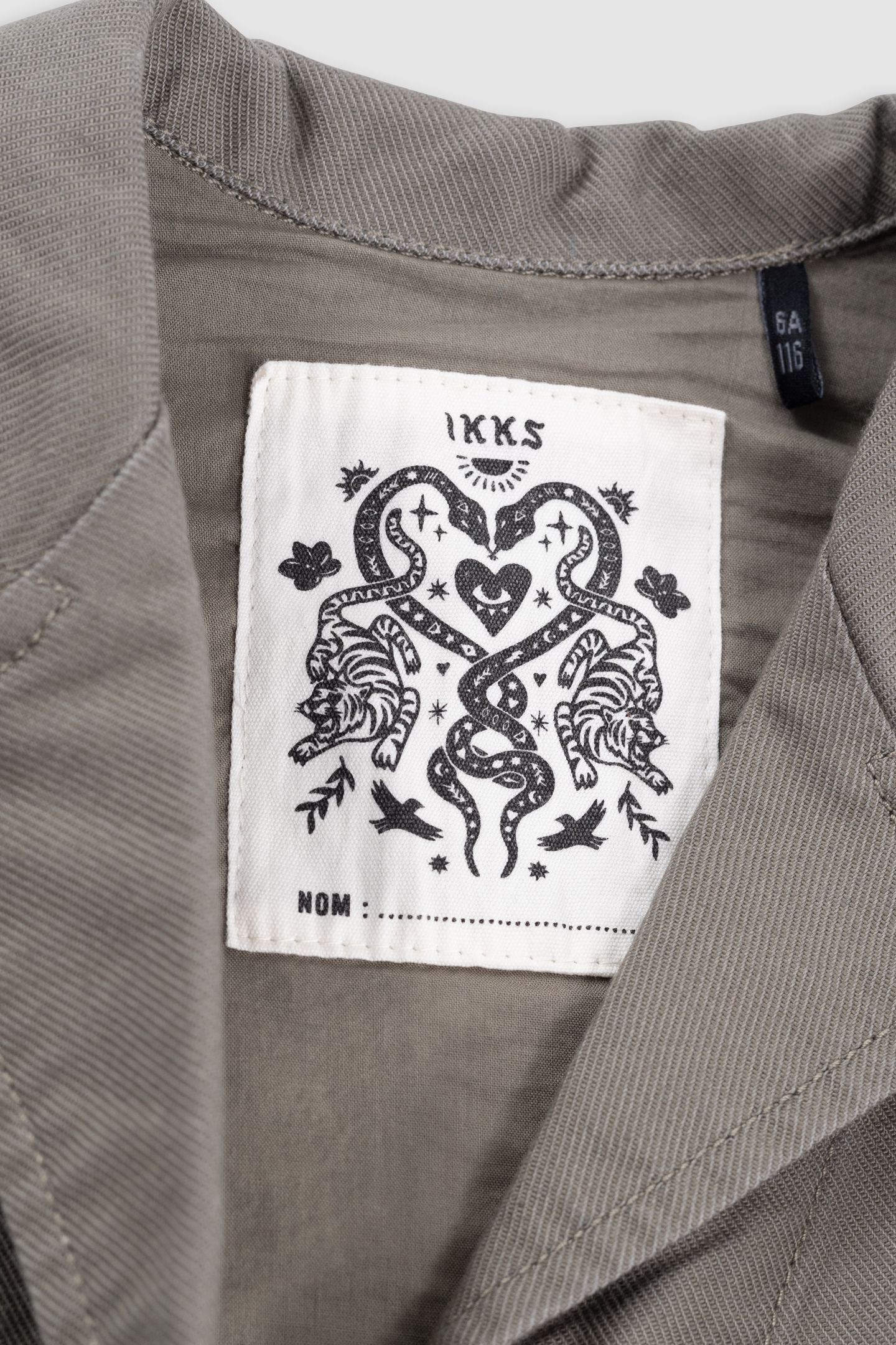 KHAKI MAXI EMBROIDERED BACK SAFARI JACKET 6