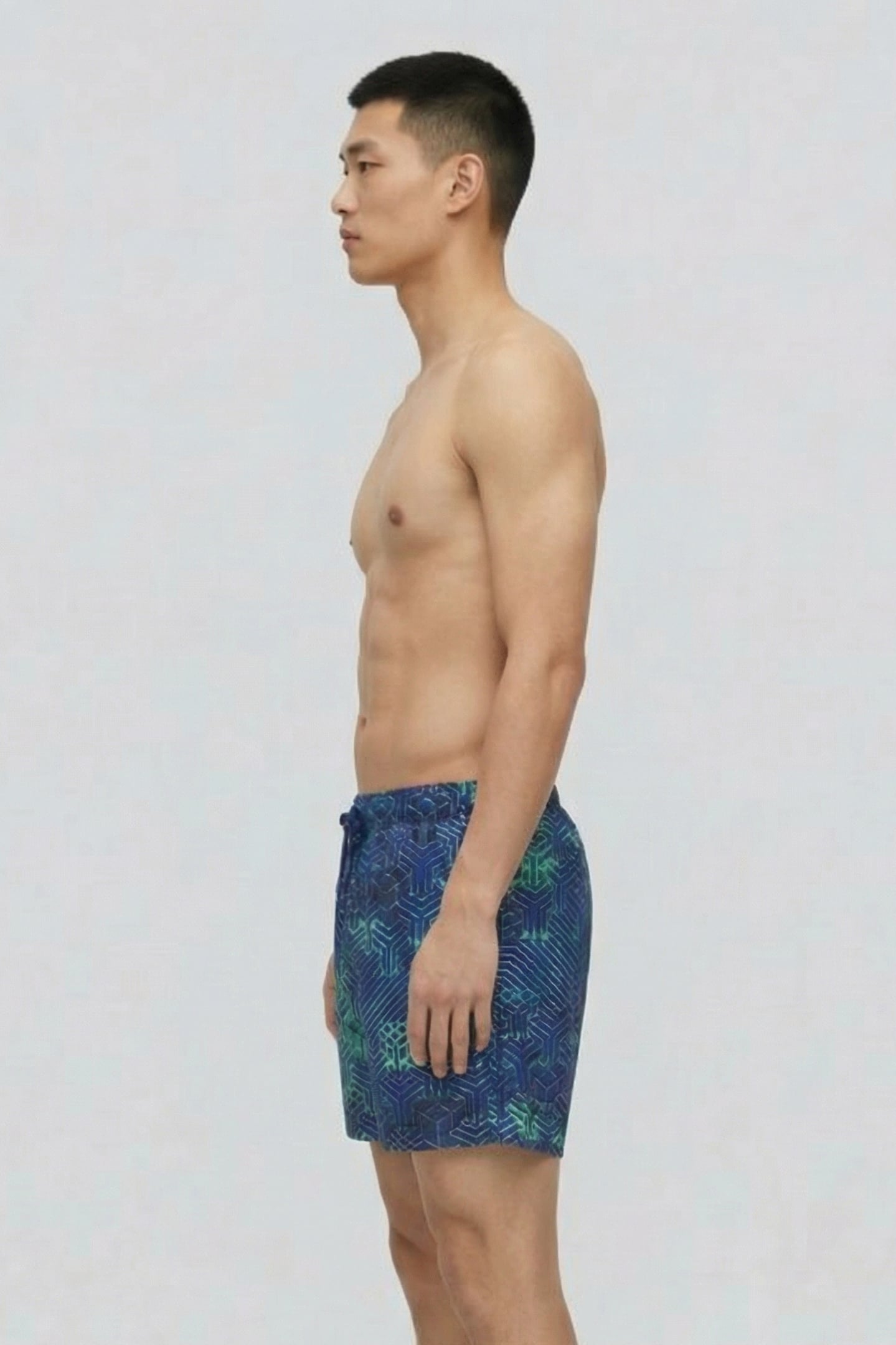 MEN'S BEACH BOXER ALLOVER KIKKO PRO NAVY 3