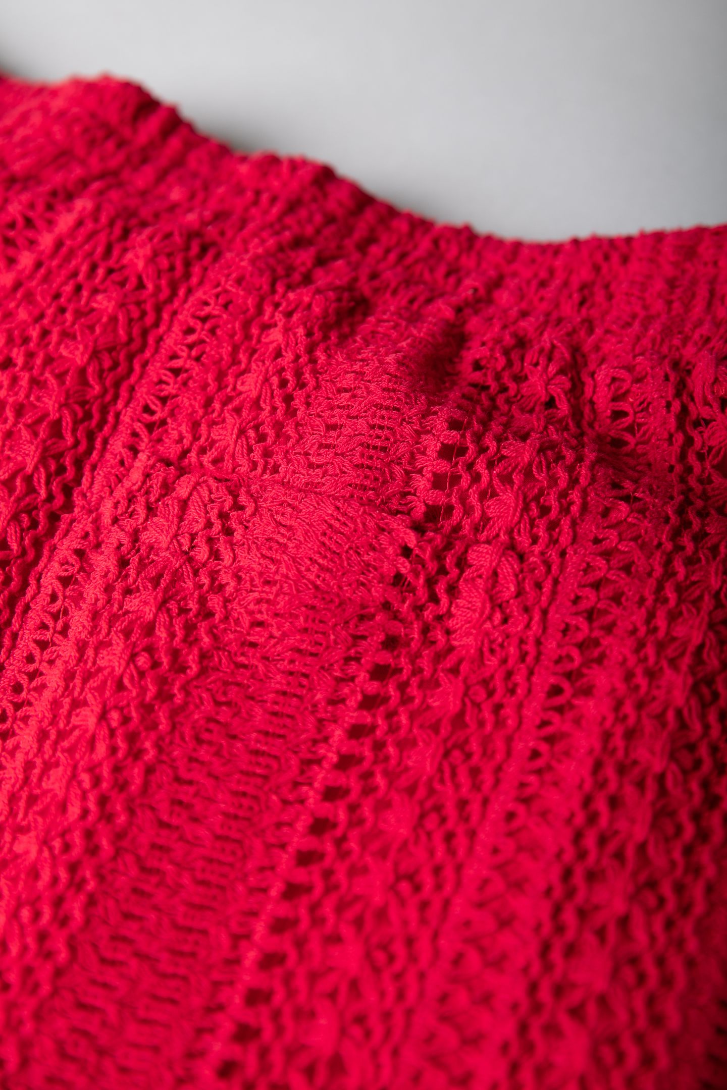 MELODY CROCHET STRAIGHT PANTS POPPY RED 6