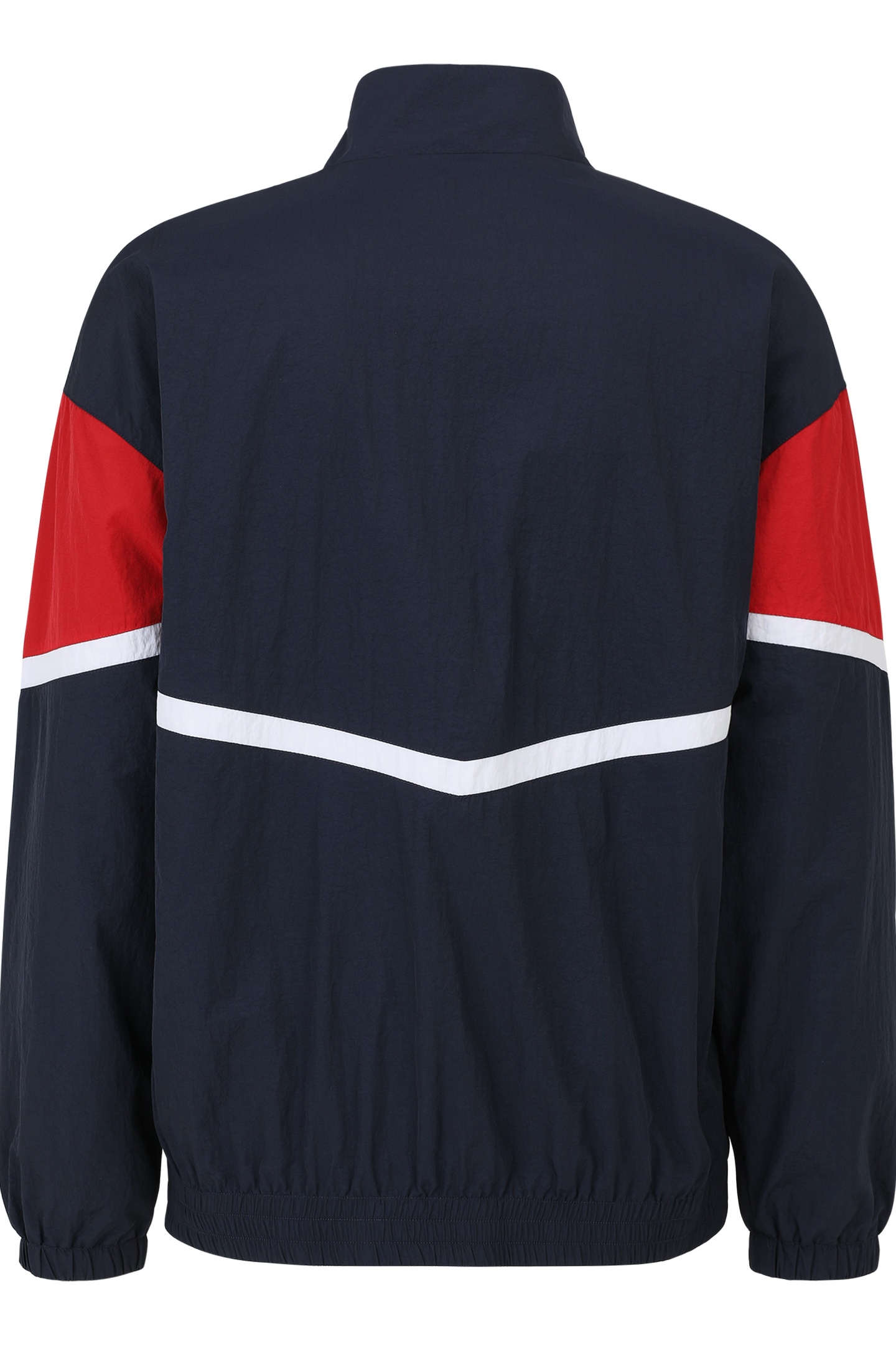 LOCHRISTI LOOSE TRACK JACKET BLACK IRIS-TRUE RED 5