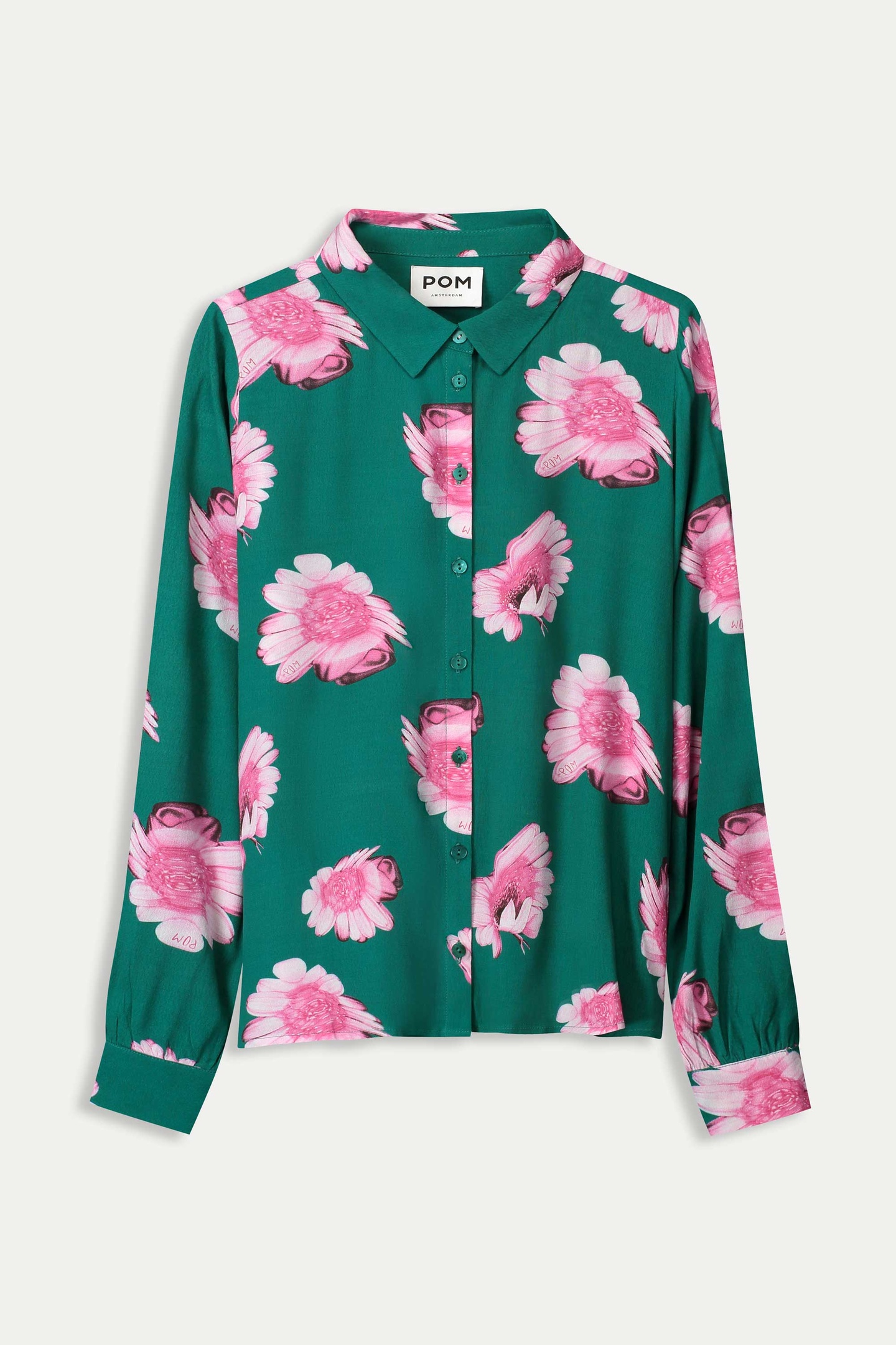 BLOUSE - MILA MEADOW FLOWERS GREEN 4