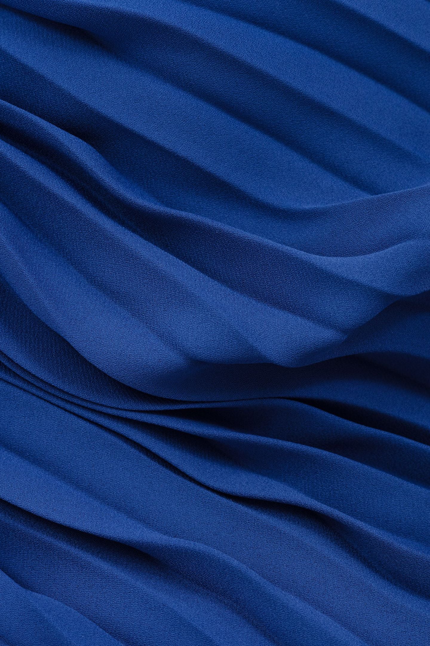 BLUE PLEATED LONG SKIRT WITH SIDE BUTTONS SAPPHIRE BLUE 7