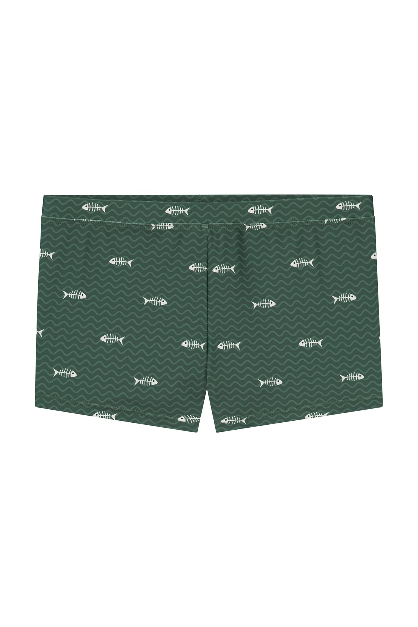 BOYS SWIM BOXER FISHBONE CILANTRO GREEN 1