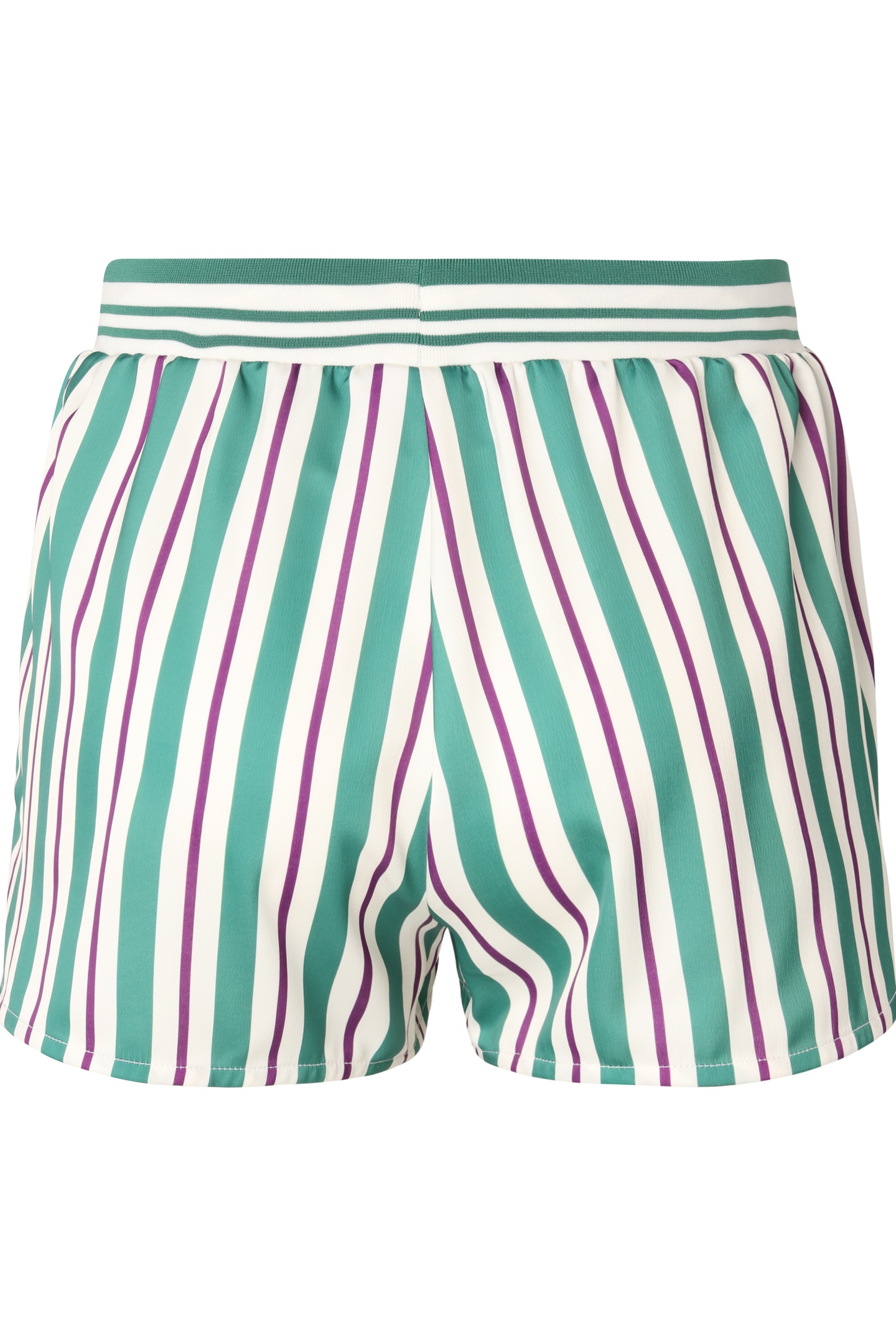 LASSANCE STRIPED SATIN SHORTS ANTIQUE WHITE/TWO COLOR STRIPE 5