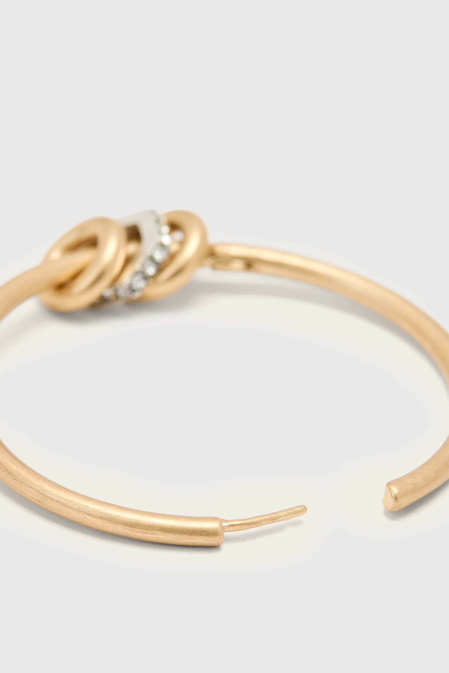SELENE BOLT HOOPS WARM BRASS 5