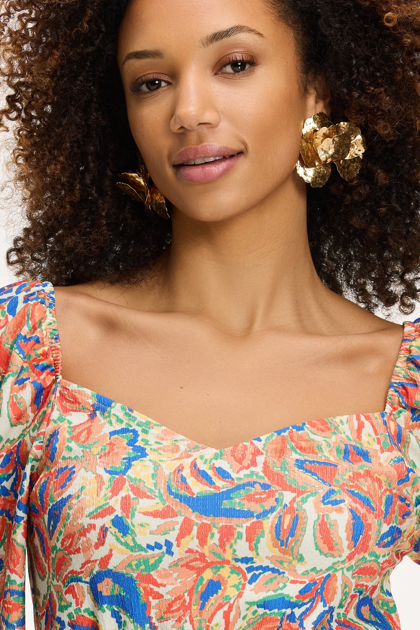 INDI TOP SICILIAN FLOWER ORANGE SICILIAN FLOWER 10